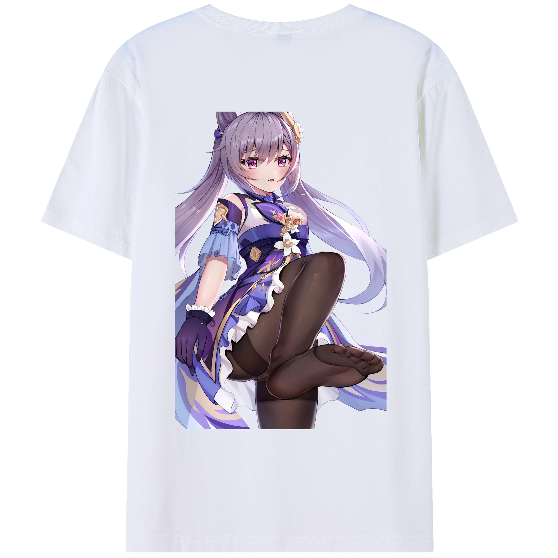 げんし神 刻晴 こくせい genshin Kokusei レディース半袖Tシャツ(バックプリント)