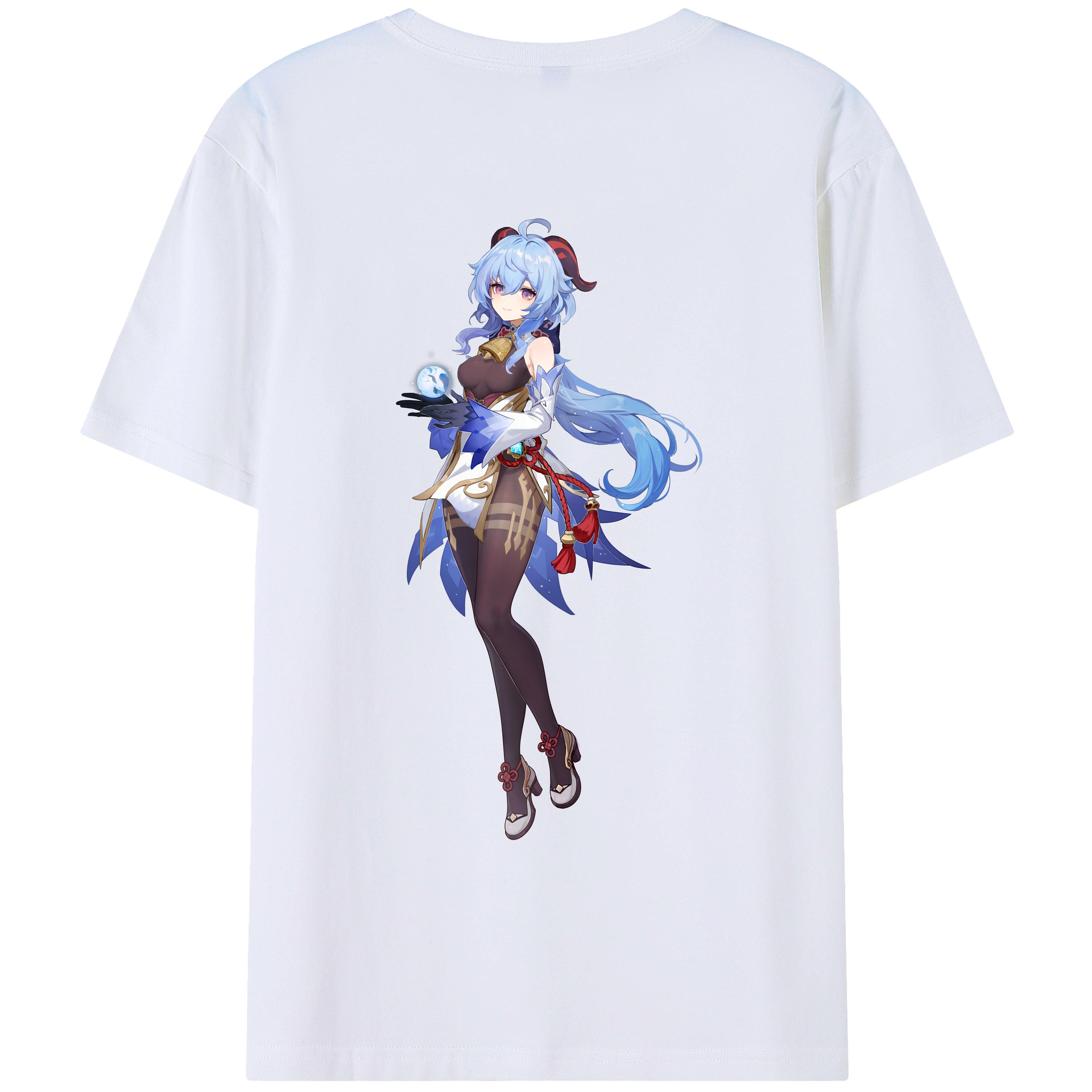 げんし神 甘雨 かんう genshin Ganyu レディース半袖Tシャツ(バックプリント)