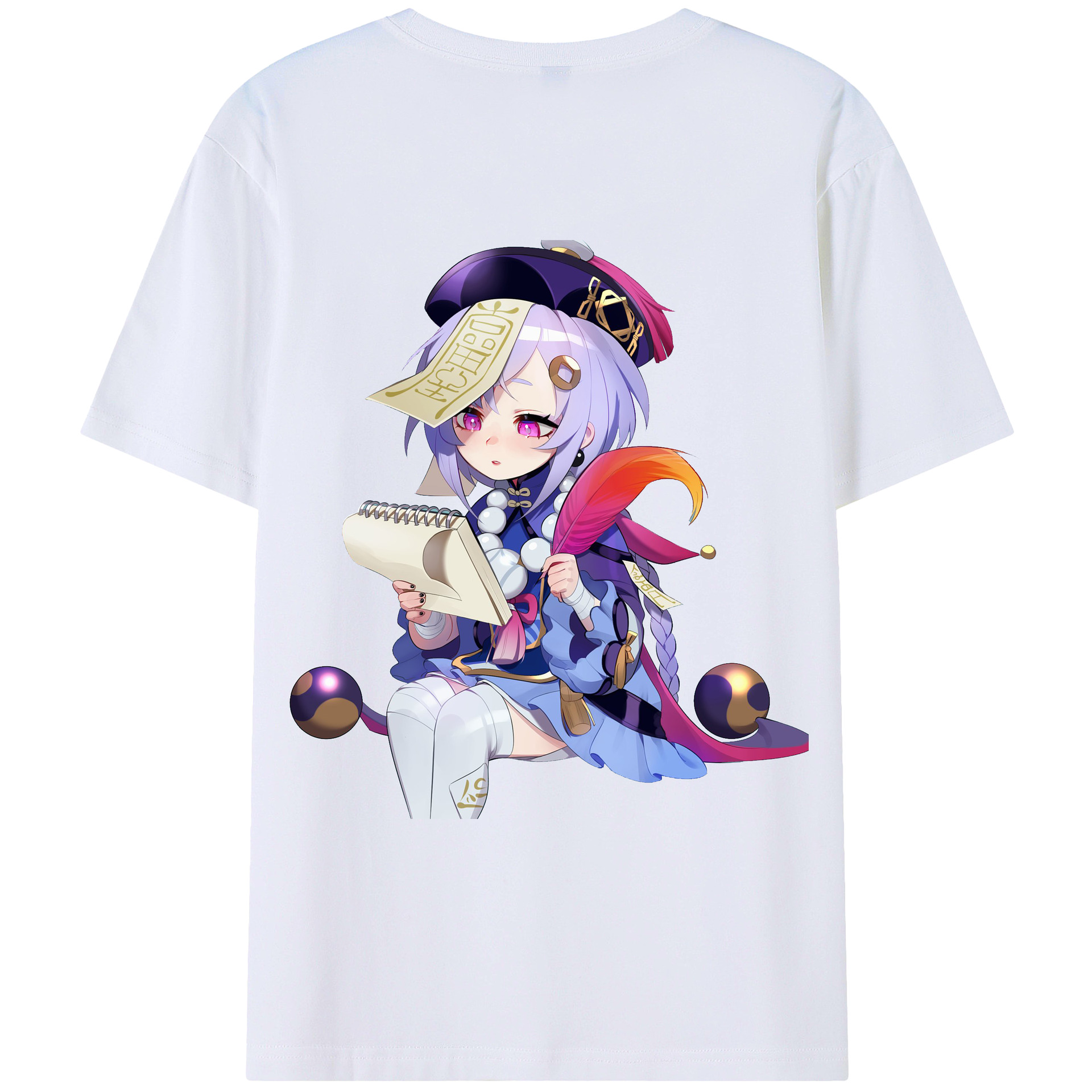 げんし神 七七 なな  genshin Nana レディース半袖Tシャツ(バックプリント)