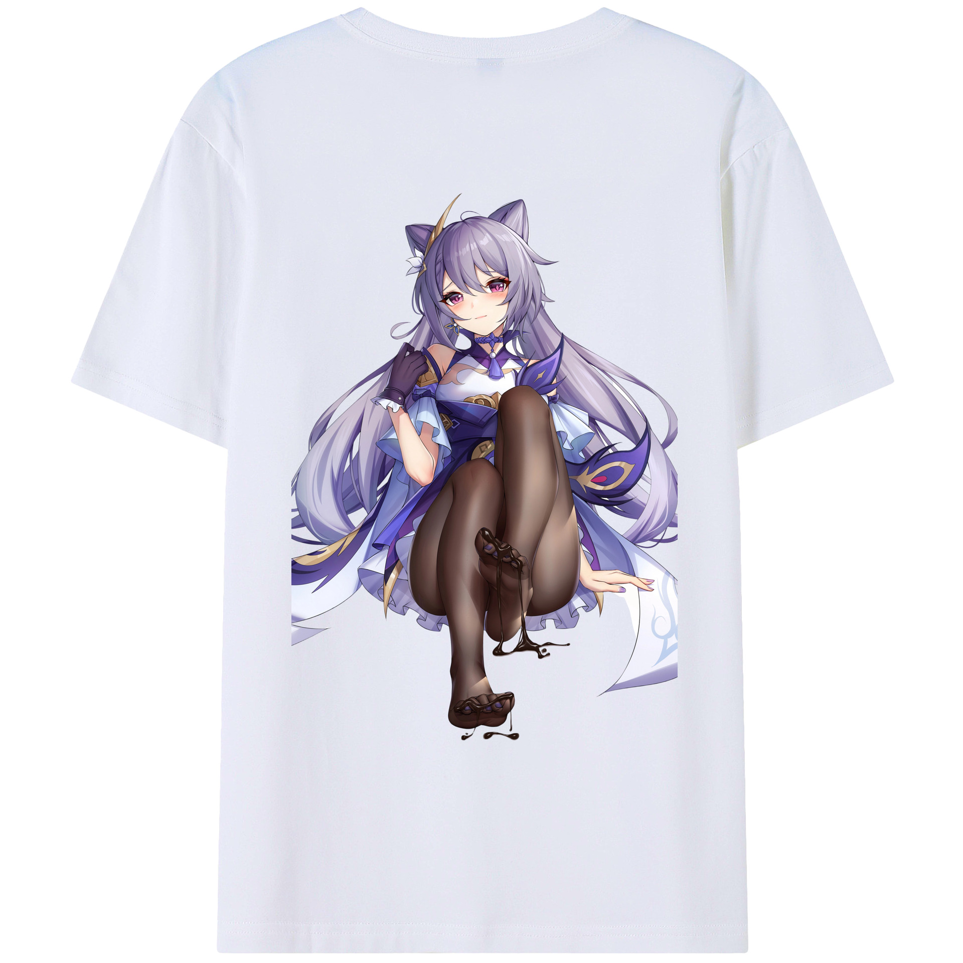 げんし神 刻晴 こくせい genshin Kokusei レディース半袖Tシャツ(バックプリント)