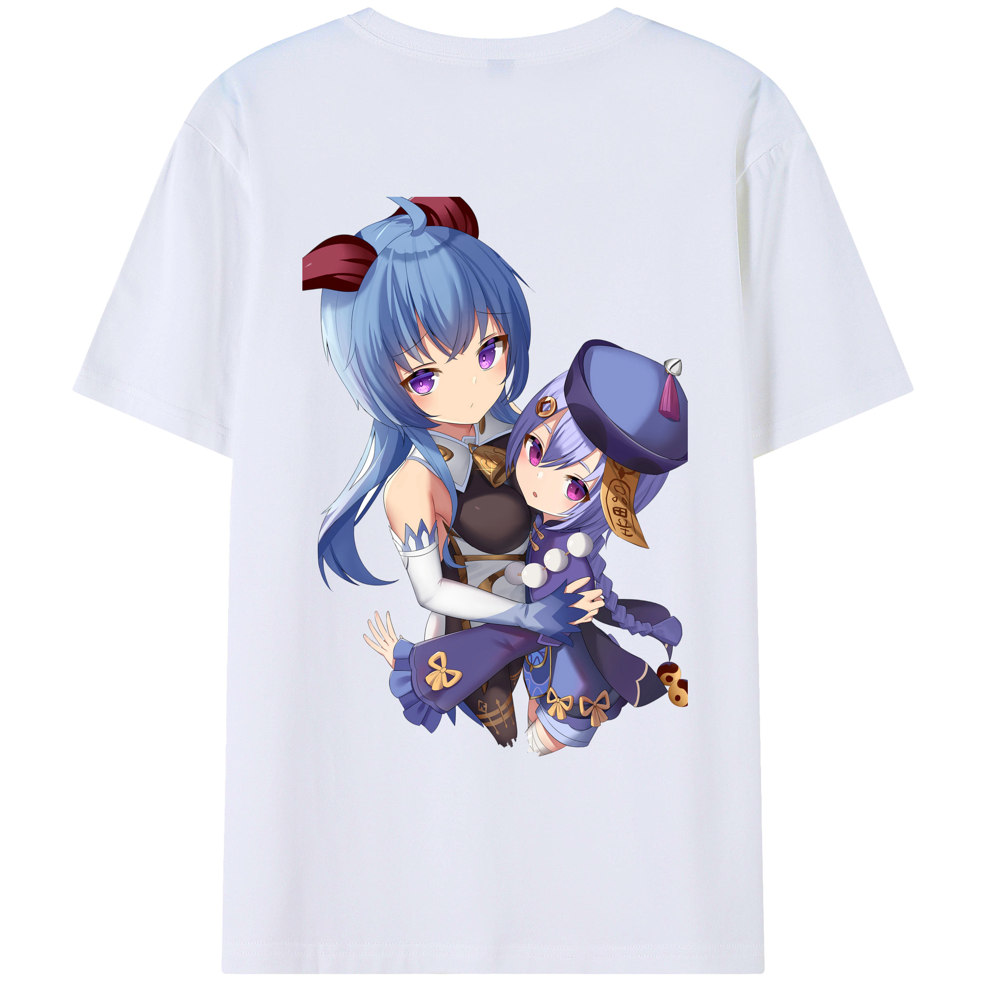 げんし神 甘雨 かんう genshin Ganyu レディース半袖Tシャツ(バックプリント)