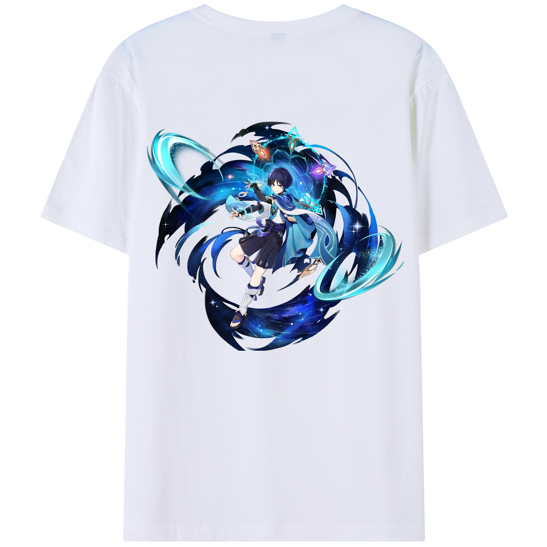 げんし神 さんペい genshin Sanpei レディース半袖Tシャツ(バックプリント)