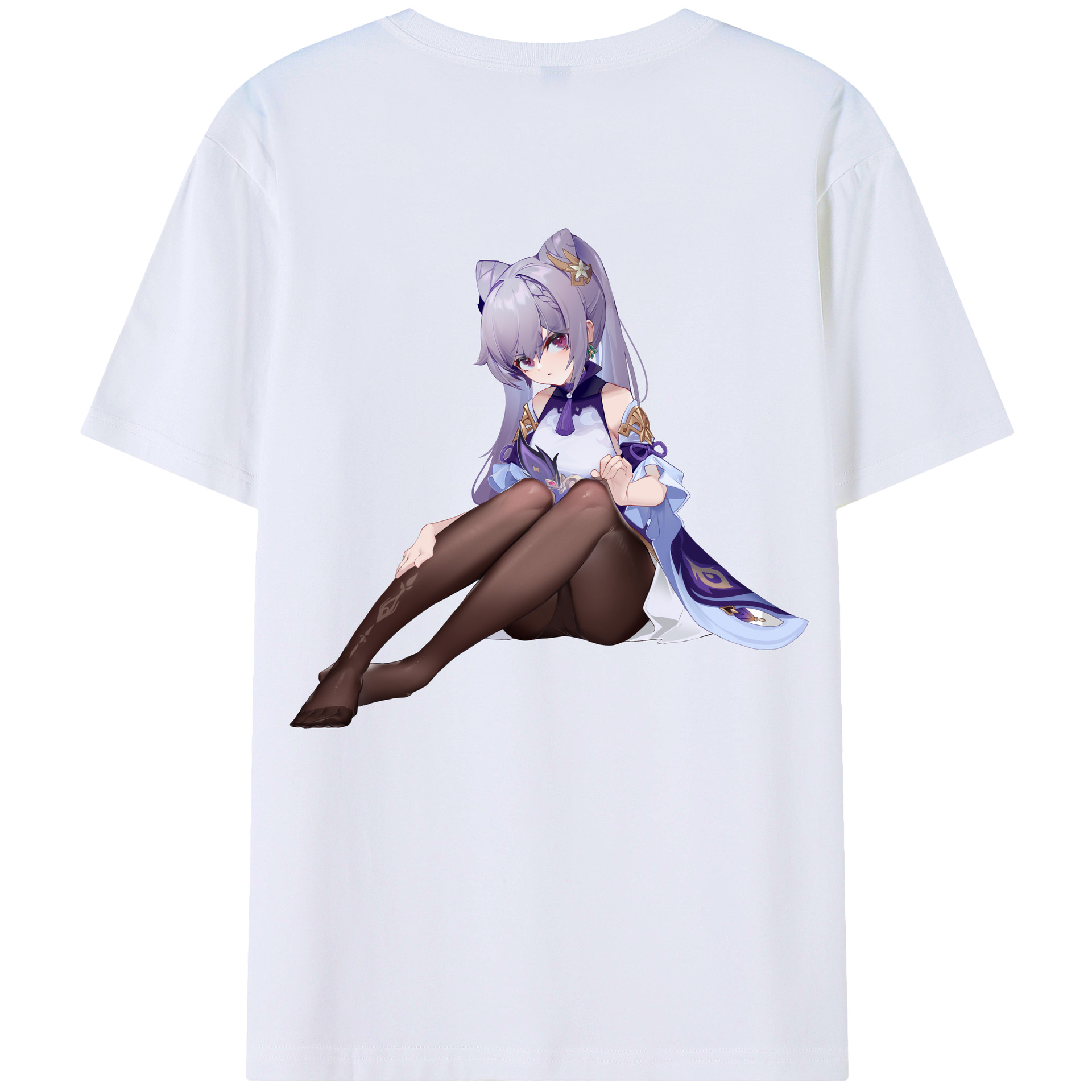 げんし神 刻晴 こくせい genshin Kokusei レディース半袖Tシャツ(バックプリント)