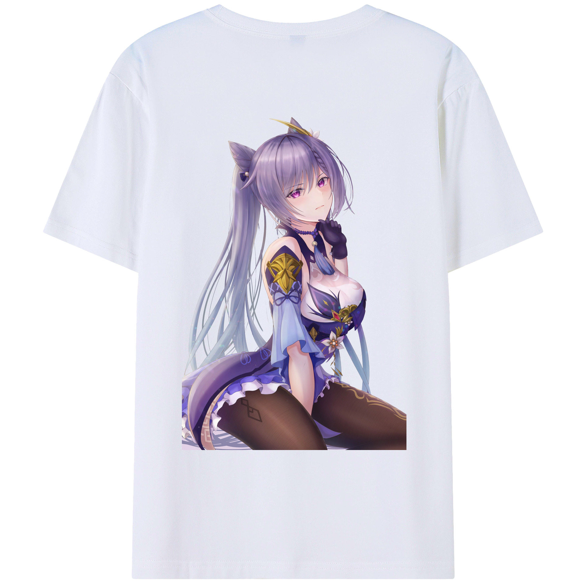 げんし神 刻晴 こくせい genshin Kokusei レディース半袖Tシャツ(バックプリント)