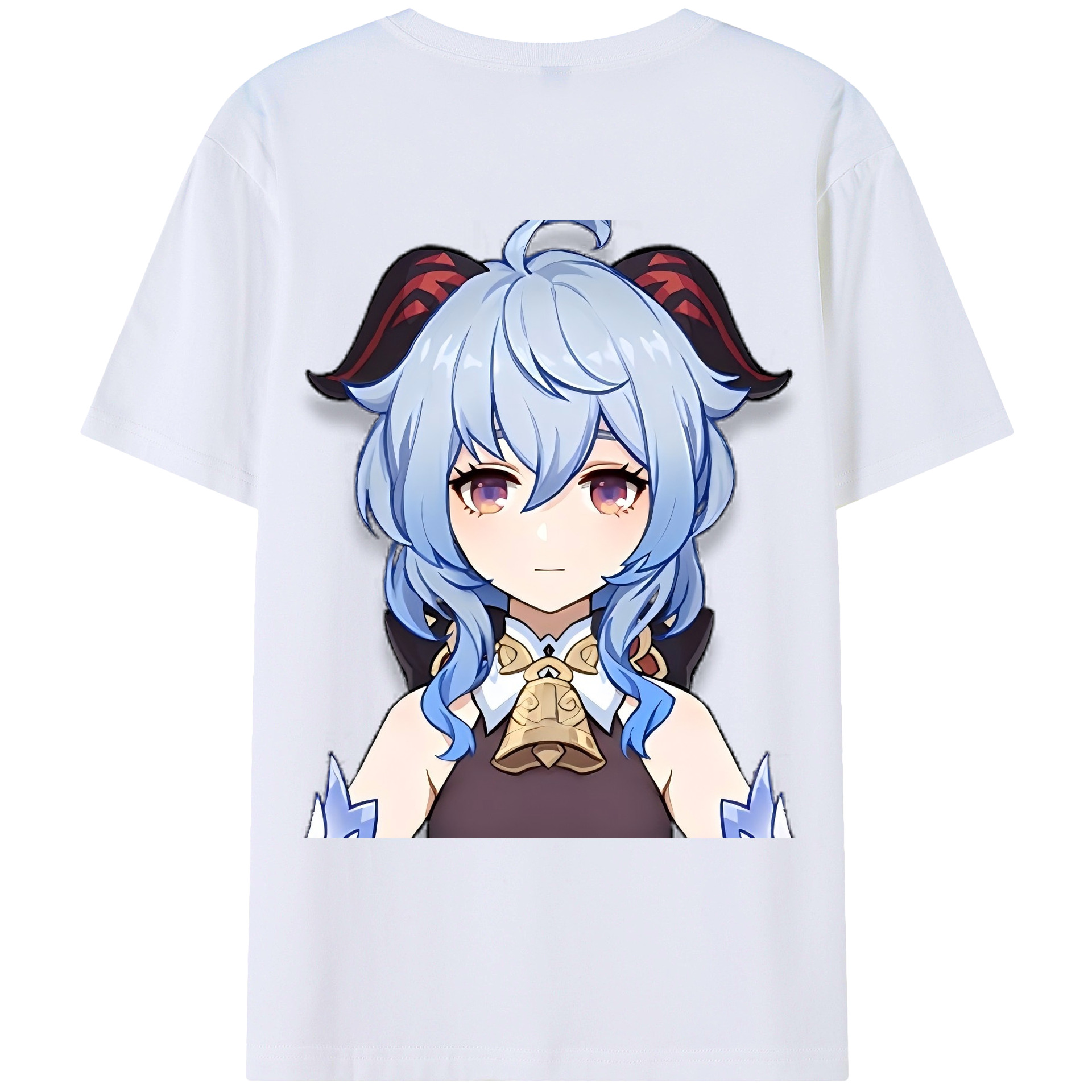げんし神 甘雨 かんう genshin Ganyu レディース半袖Tシャツ(バックプリント)
