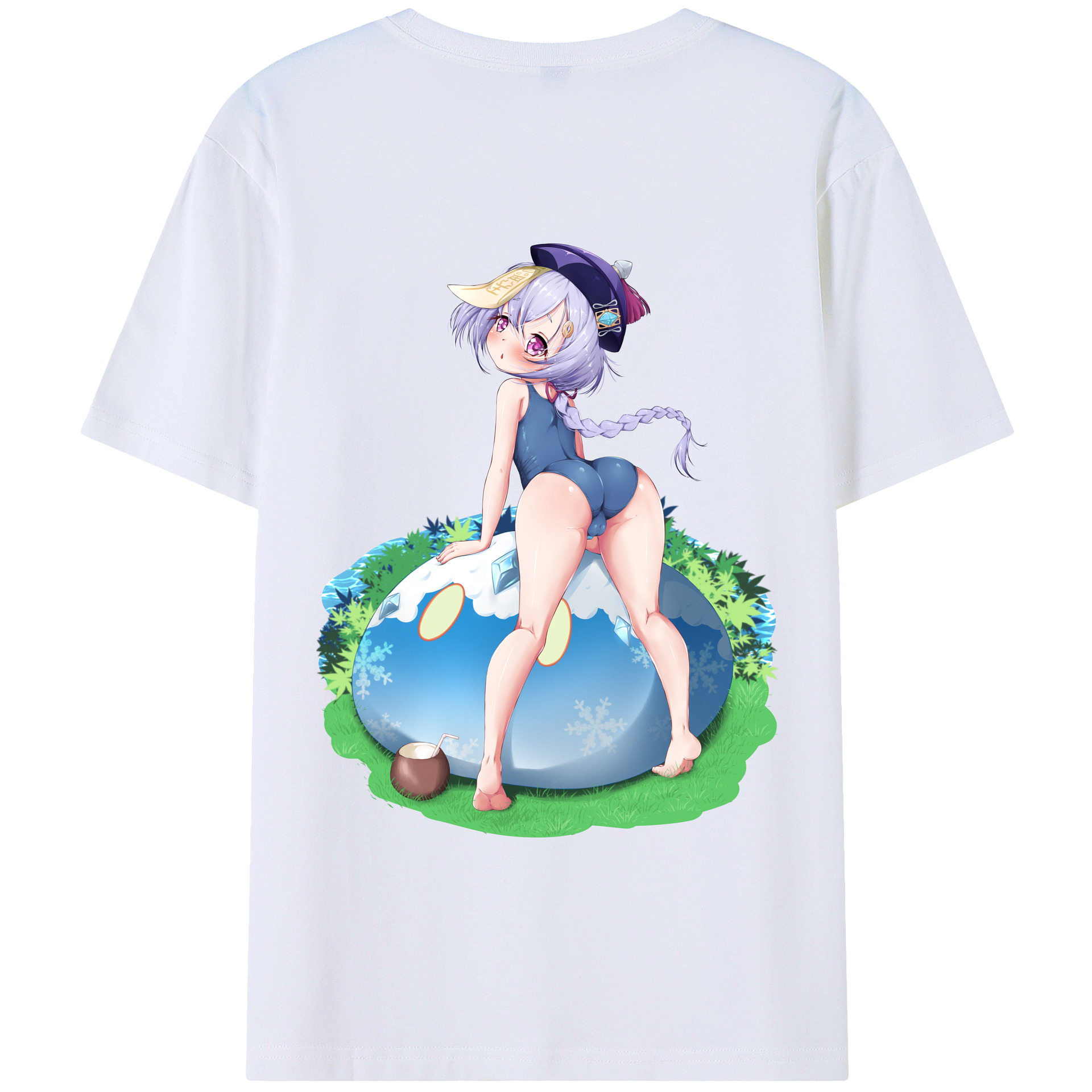 げんし神 七七 なな  genshin Nana レディース半袖Tシャツ(バックプリント)