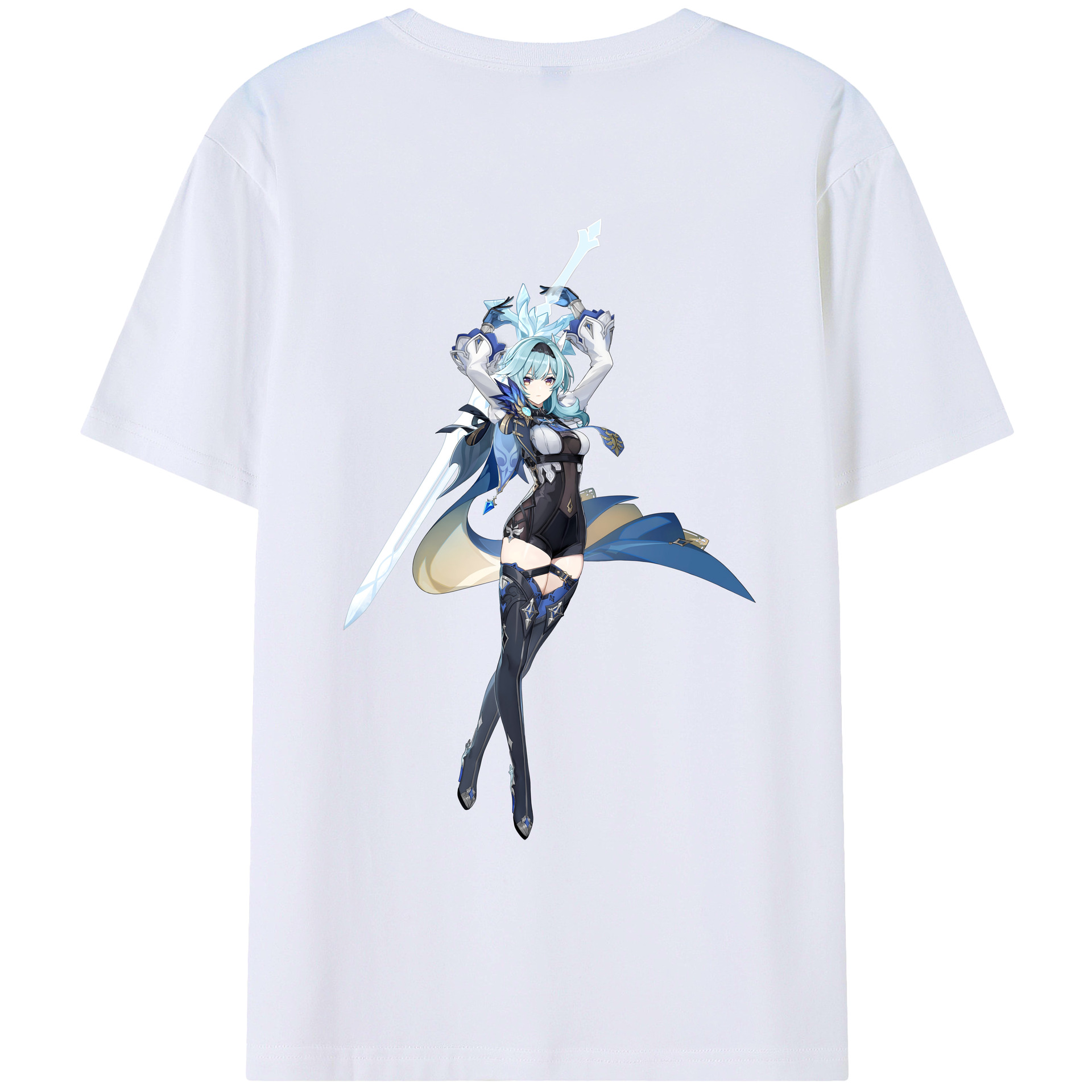げんし神 优菈 ゆうら genshin Yūra レディース半袖Tシャツ(バックプリント)