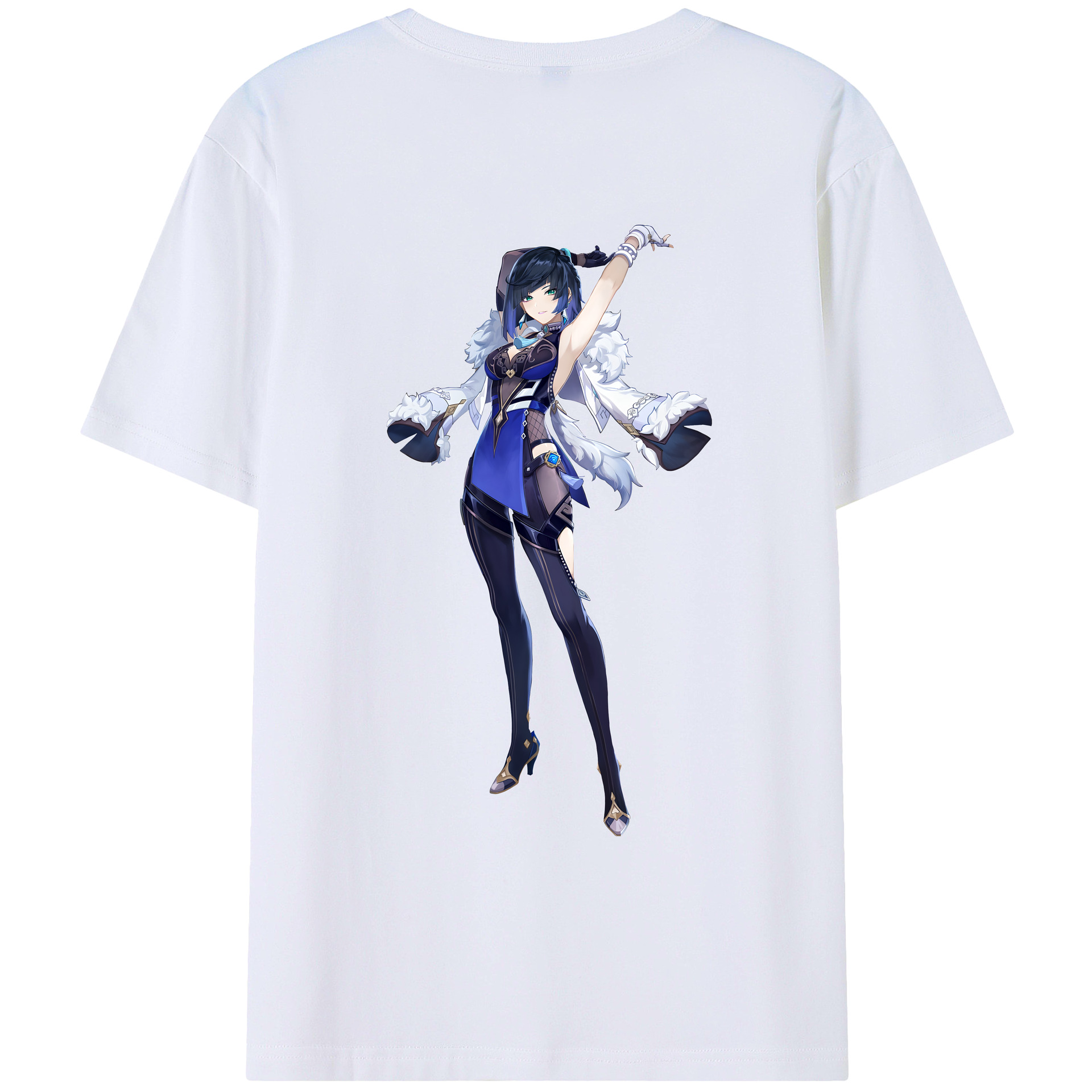 げんし神 夜兰 やらん genshin Yaran レディース半袖Tシャツ(バックプリント)