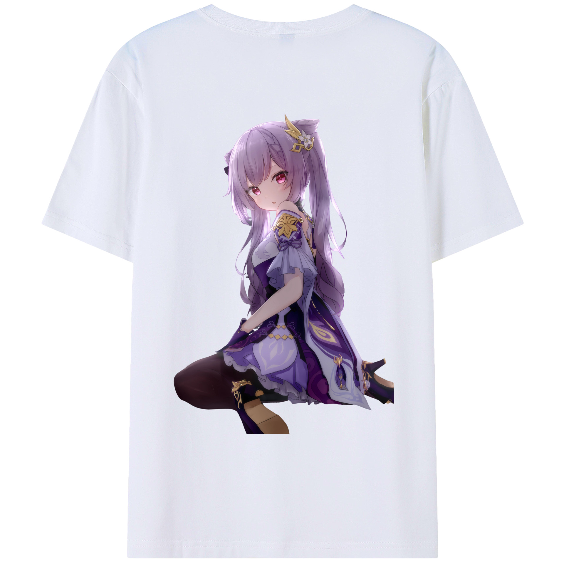げんし神 刻晴 こくせい genshin Kokusei レディース半袖Tシャツ(バックプリント)