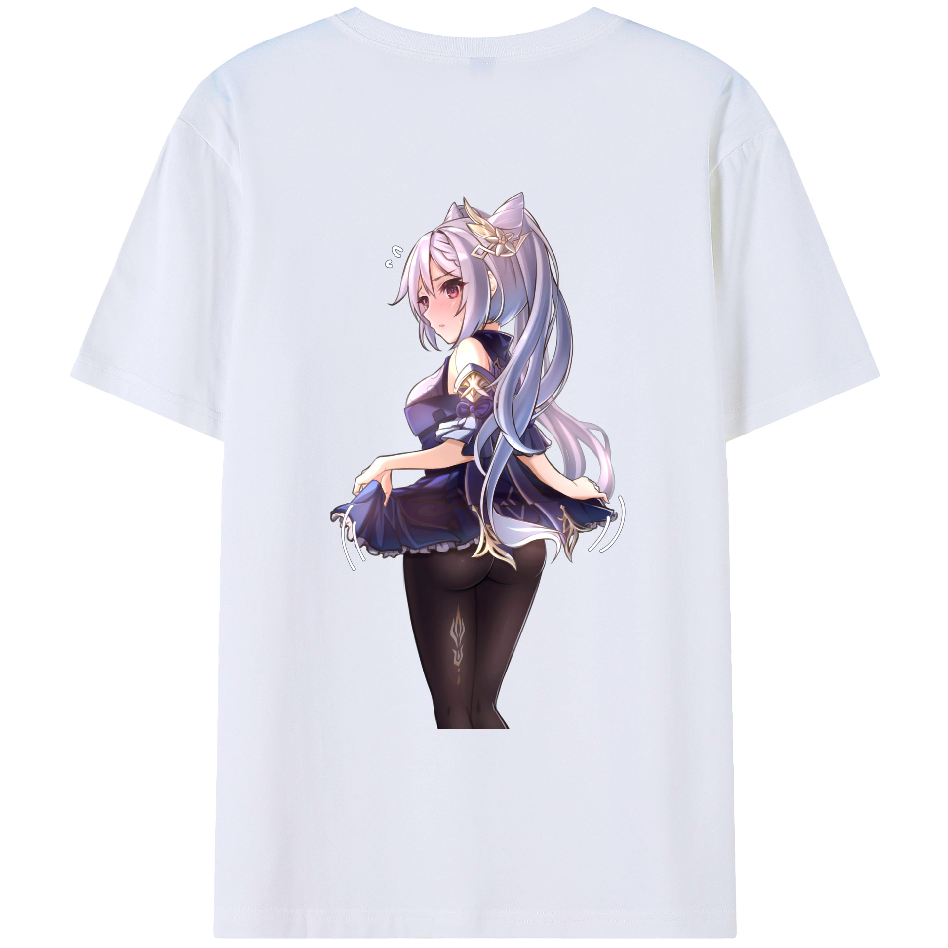 げんし神 刻晴 こくせい genshin Kokusei レディース半袖Tシャツ(バックプリント)