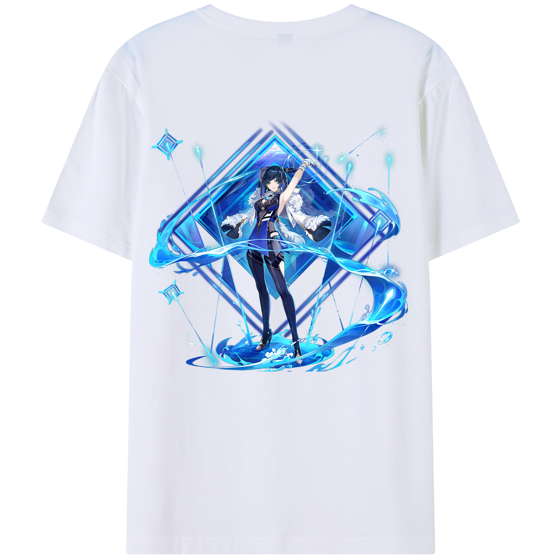 げんし神 夜兰 やらん genshin Yaran レディース半袖Tシャツ(バックプリント)
