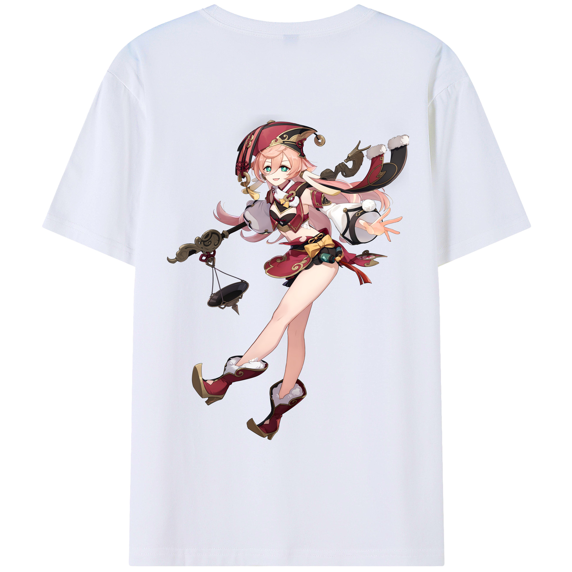 げんし神 ヤンフェイ genshin Yanfei レディース半袖Tシャツ(バックプリント)