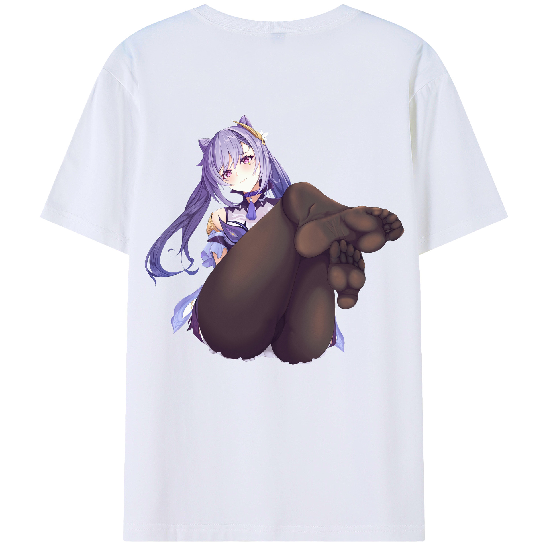 げんし神 刻晴 こくせい genshin Kokusei レディース半袖Tシャツ(バックプリント)