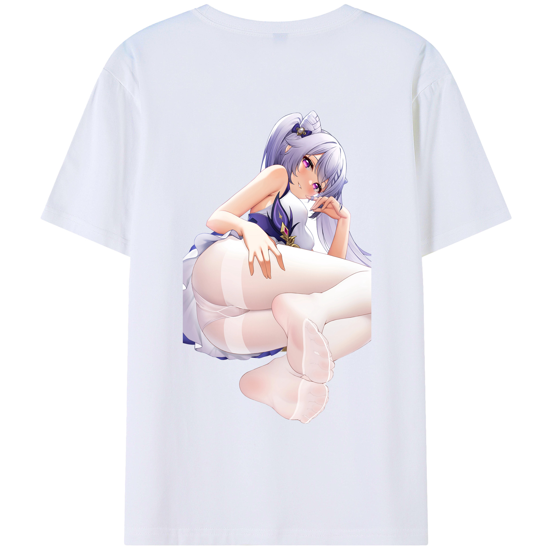 げんし神 刻晴 こくせい genshin Kokusei レディース半袖Tシャツ(バックプリント)