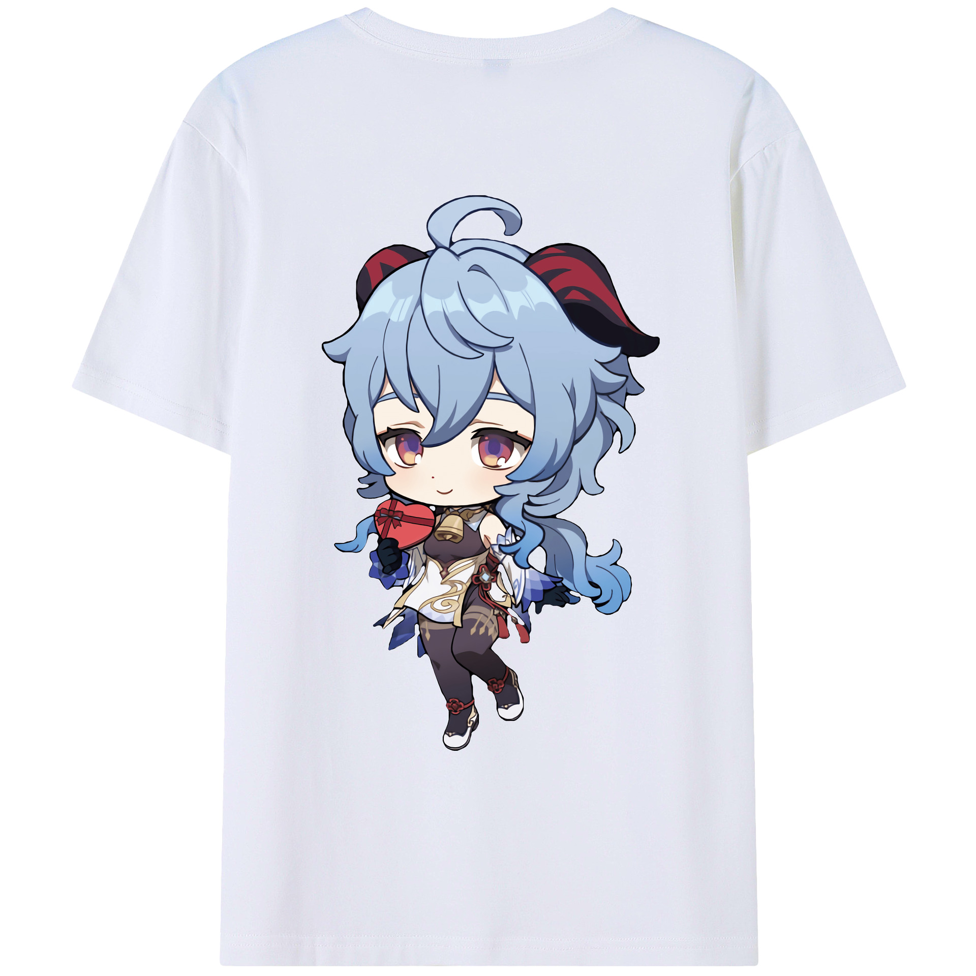 げんし神 甘雨 かんう genshin Ganyu レディース半袖Tシャツ(バックプリント)