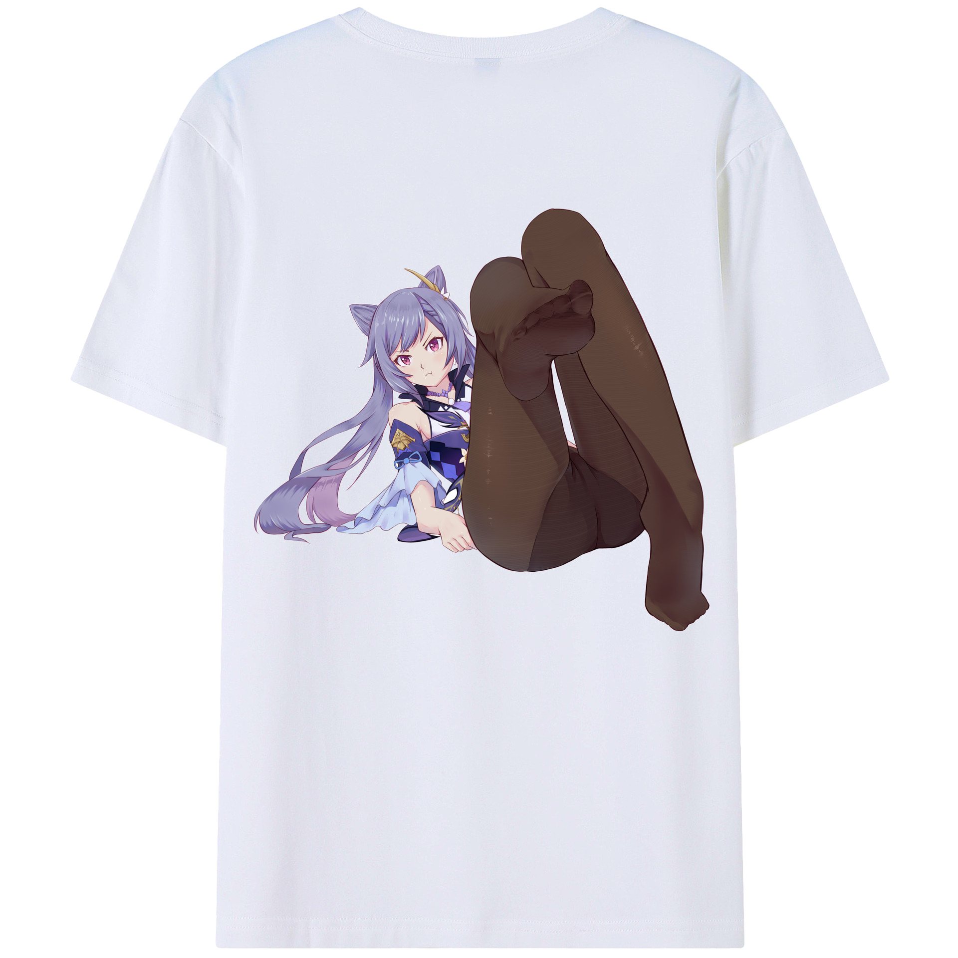 げんし神 刻晴 こくせい genshin Kokusei レディース半袖Tシャツ(バックプリント)
