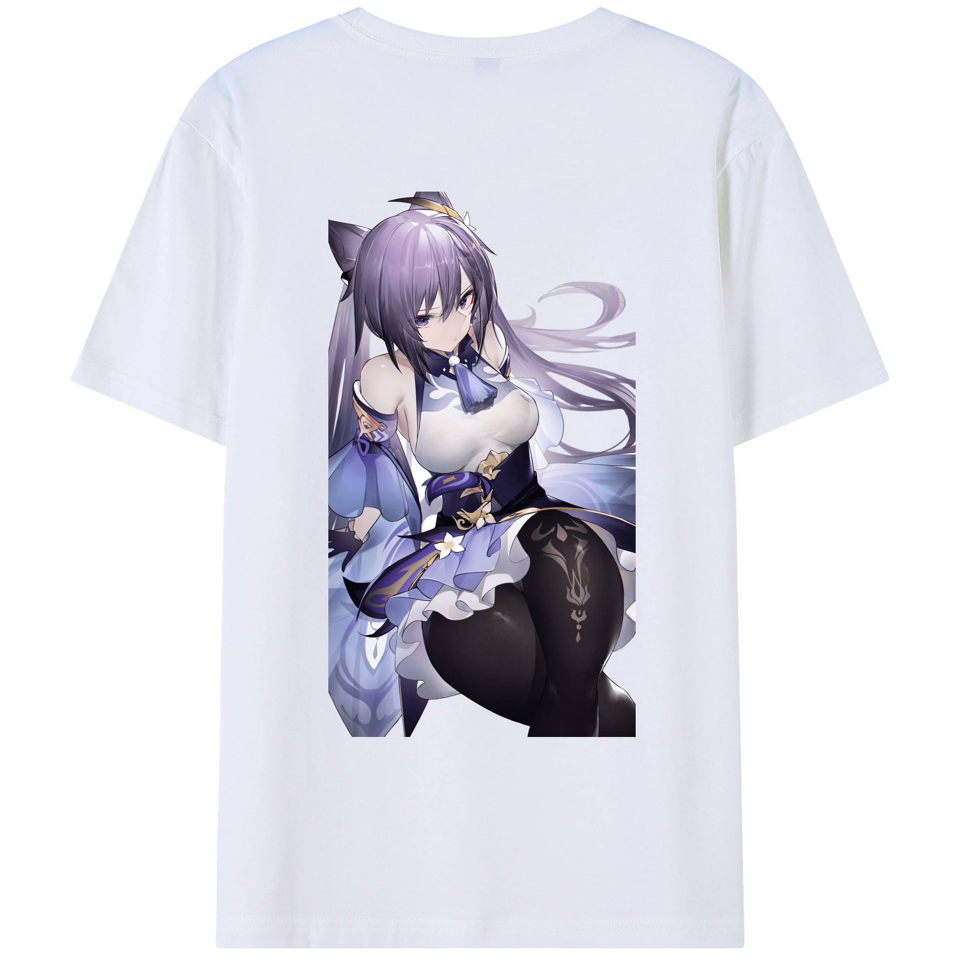 げんし神 刻晴 こくせい genshin Kokusei レディース半袖Tシャツ(バックプリント)