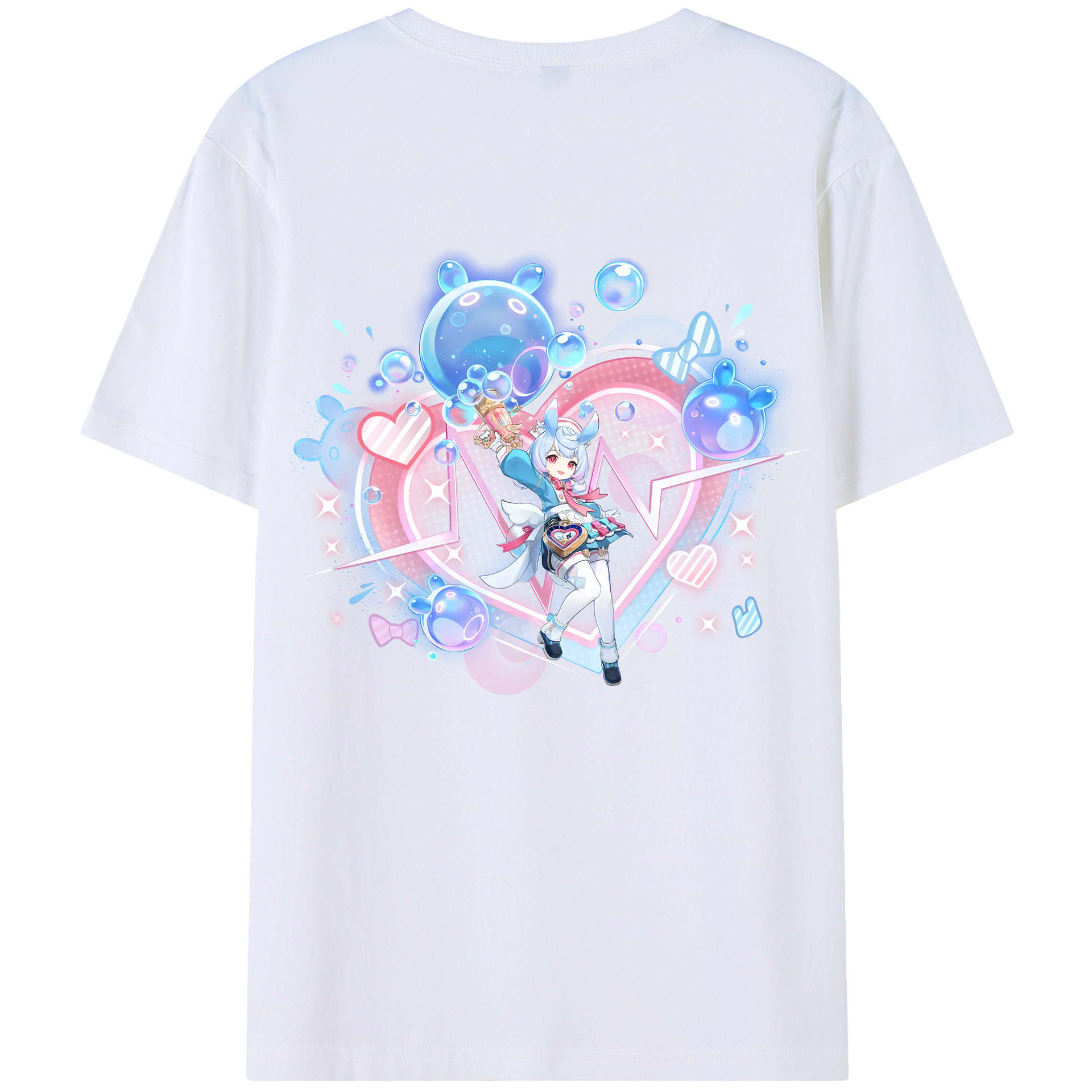 げんし神 シゲウィン genshin Shigewin レディース半袖Tシャツ(バックプリント)