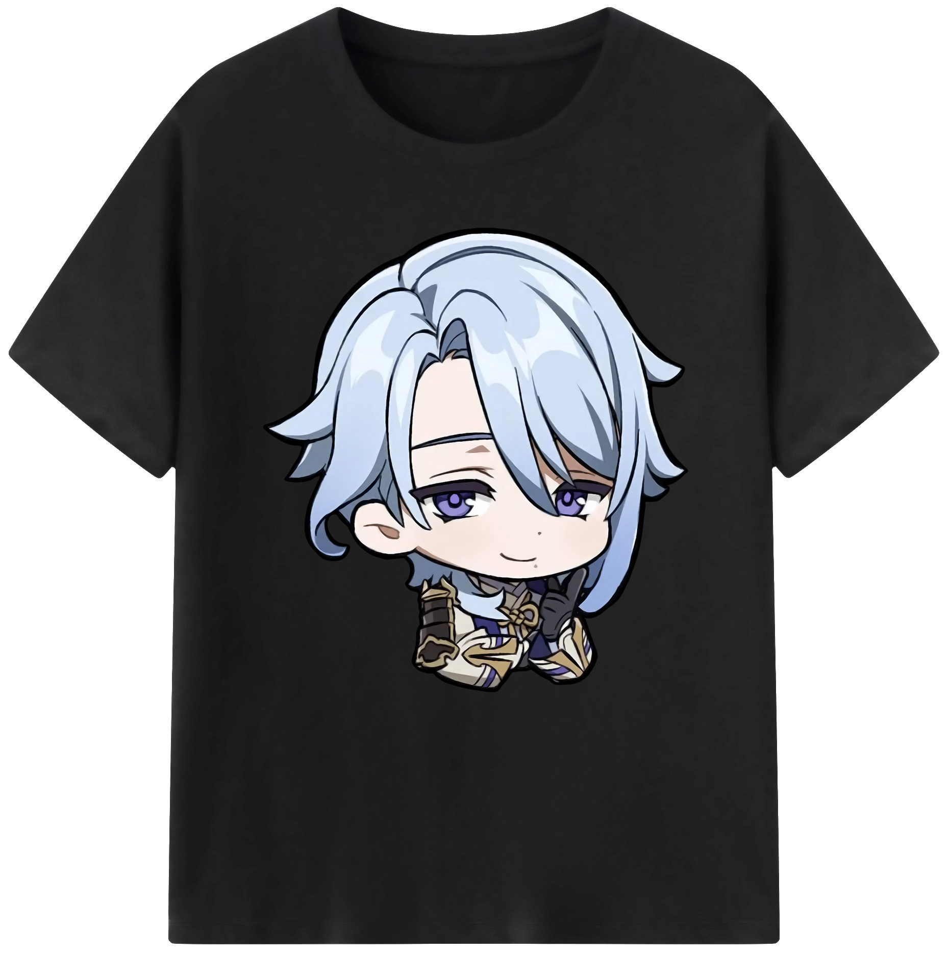 げんし神 神里綾人 かみさとあやと genshin Kamisato Ayato レディースカジュアルプリントTシャツ（綿100％）