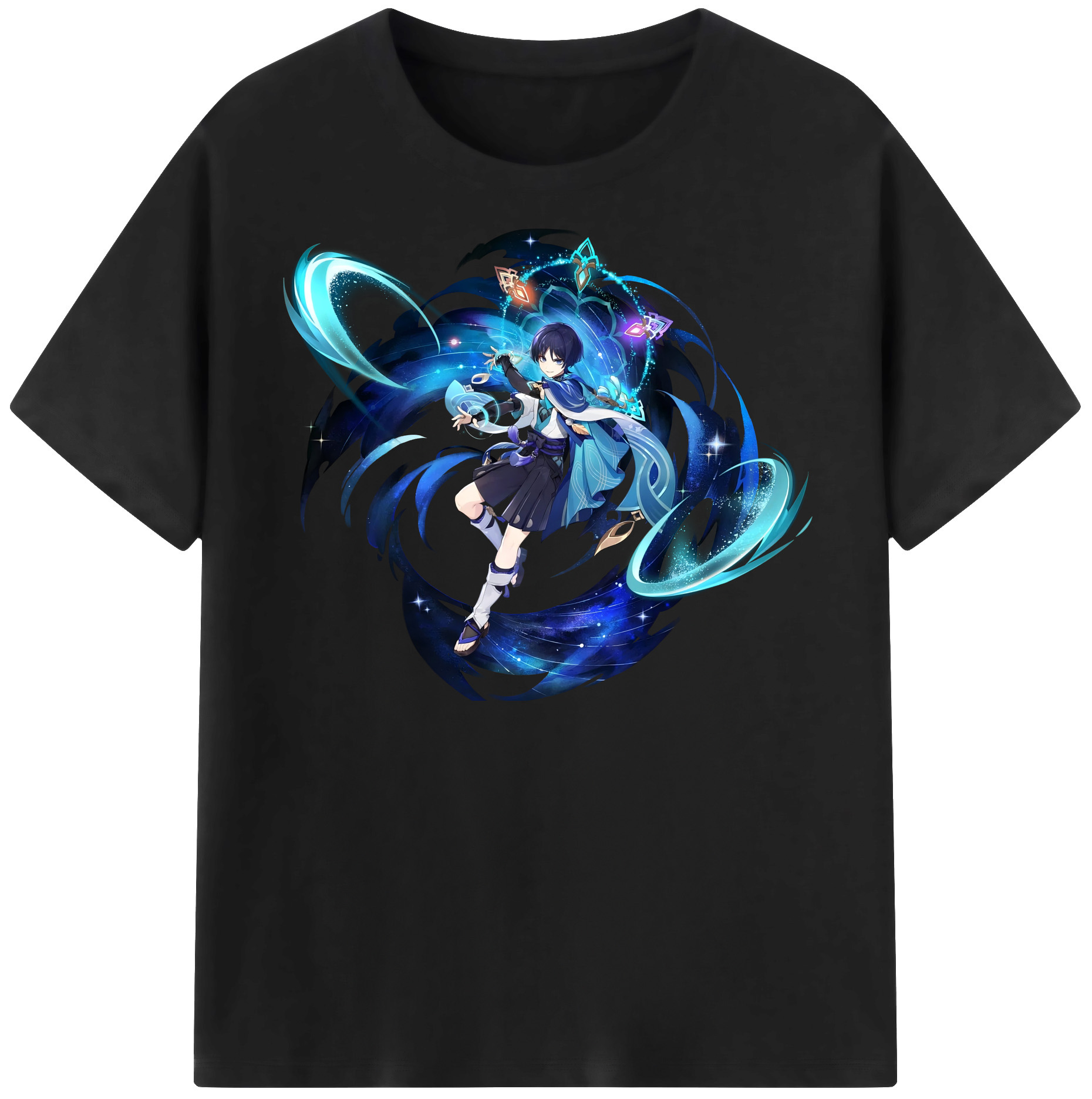 げんし神 さんペい genshin Sanpei レディースカジュアルプリントTシャツ（綿100％）