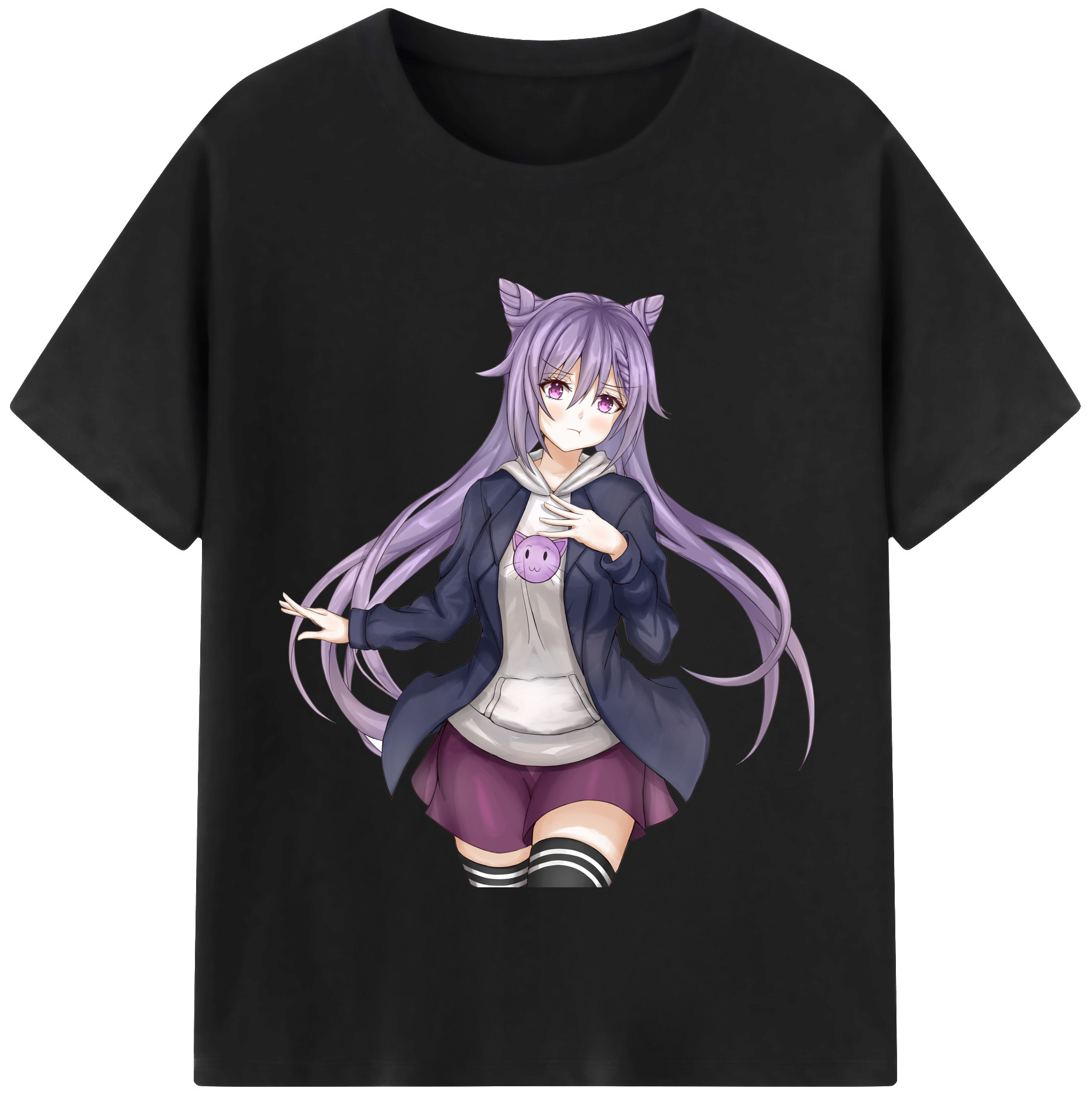げんし神 刻晴 こくせい genshin Kokusei レディースカジュアルプリントTシャツ（綿100％）