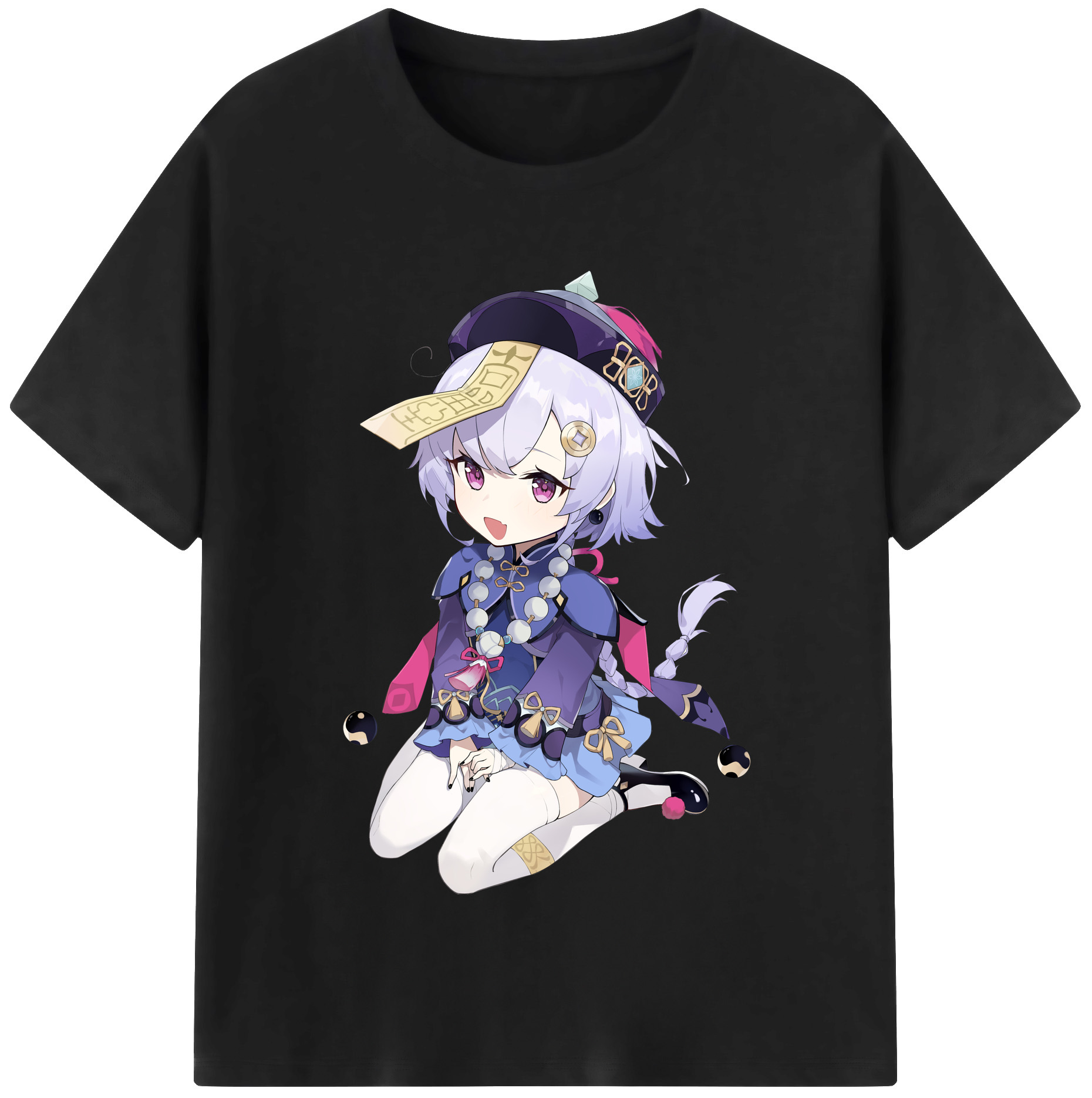 げんし神 七七 なな  genshin Nana レディースカジュアルプリントTシャツ（綿100％）
