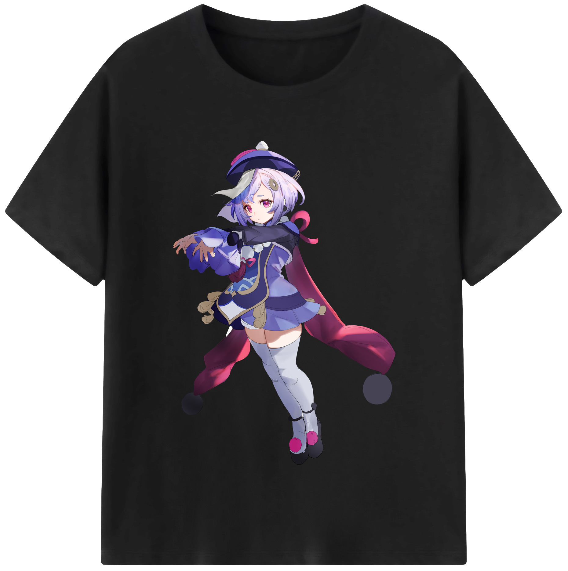 げんし神 七七 なな  genshin Nana レディースカジュアルプリントTシャツ（綿100％）