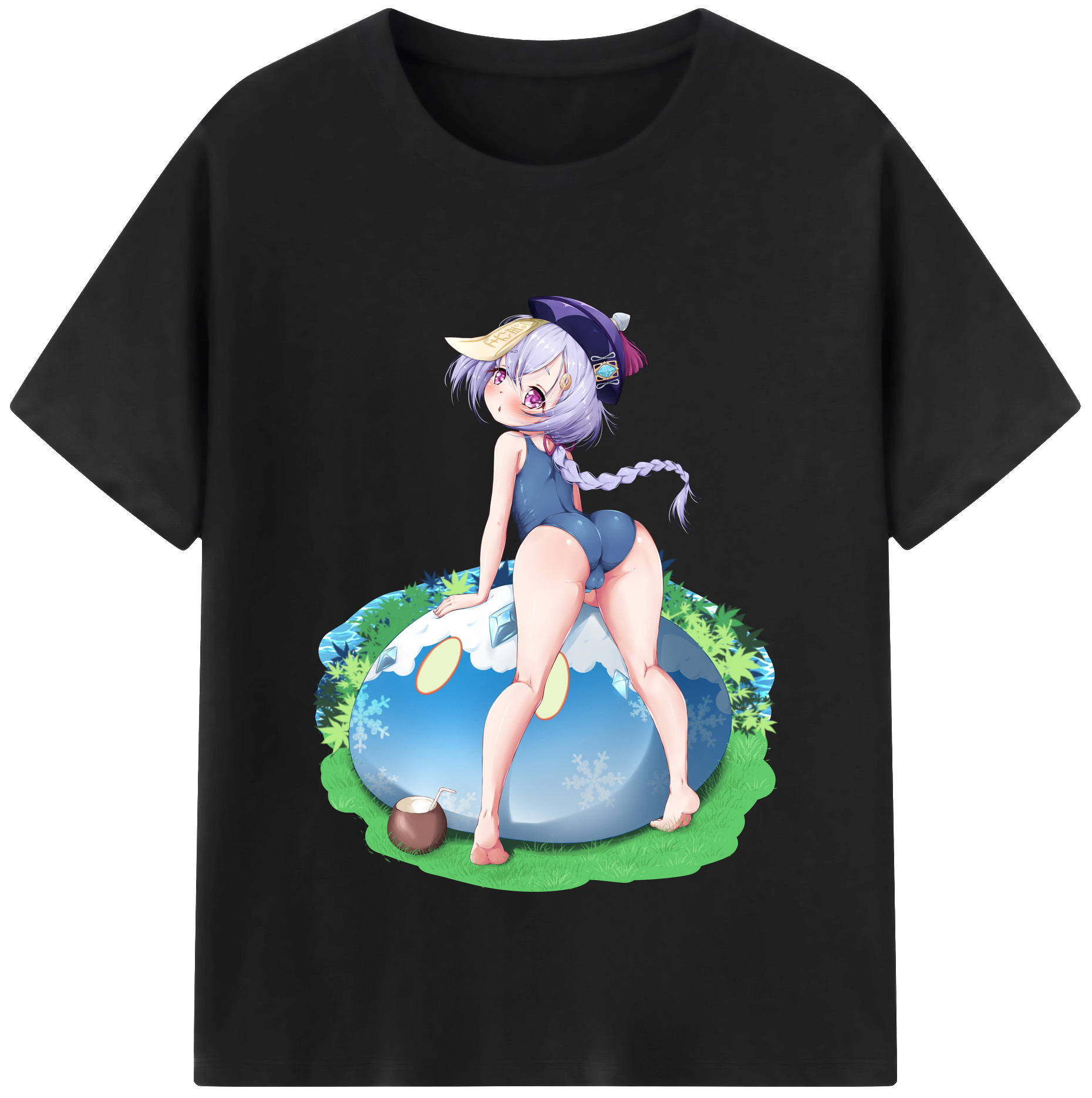 げんし神 七七 なな  genshin Nana レディースカジュアルプリントTシャツ（綿100％）