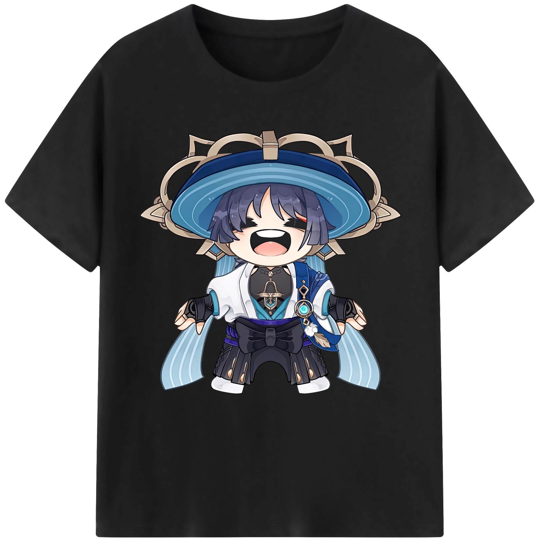 げんし神 さんペい genshin Sanpei レディースカジュアルプリントTシャツ（綿100％）