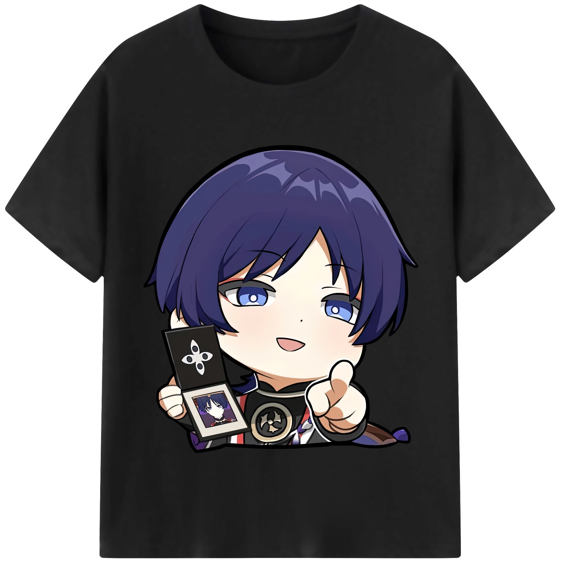 げんし神 さんペい genshin Sanpei レディースカジュアルプリントTシャツ（綿100％）