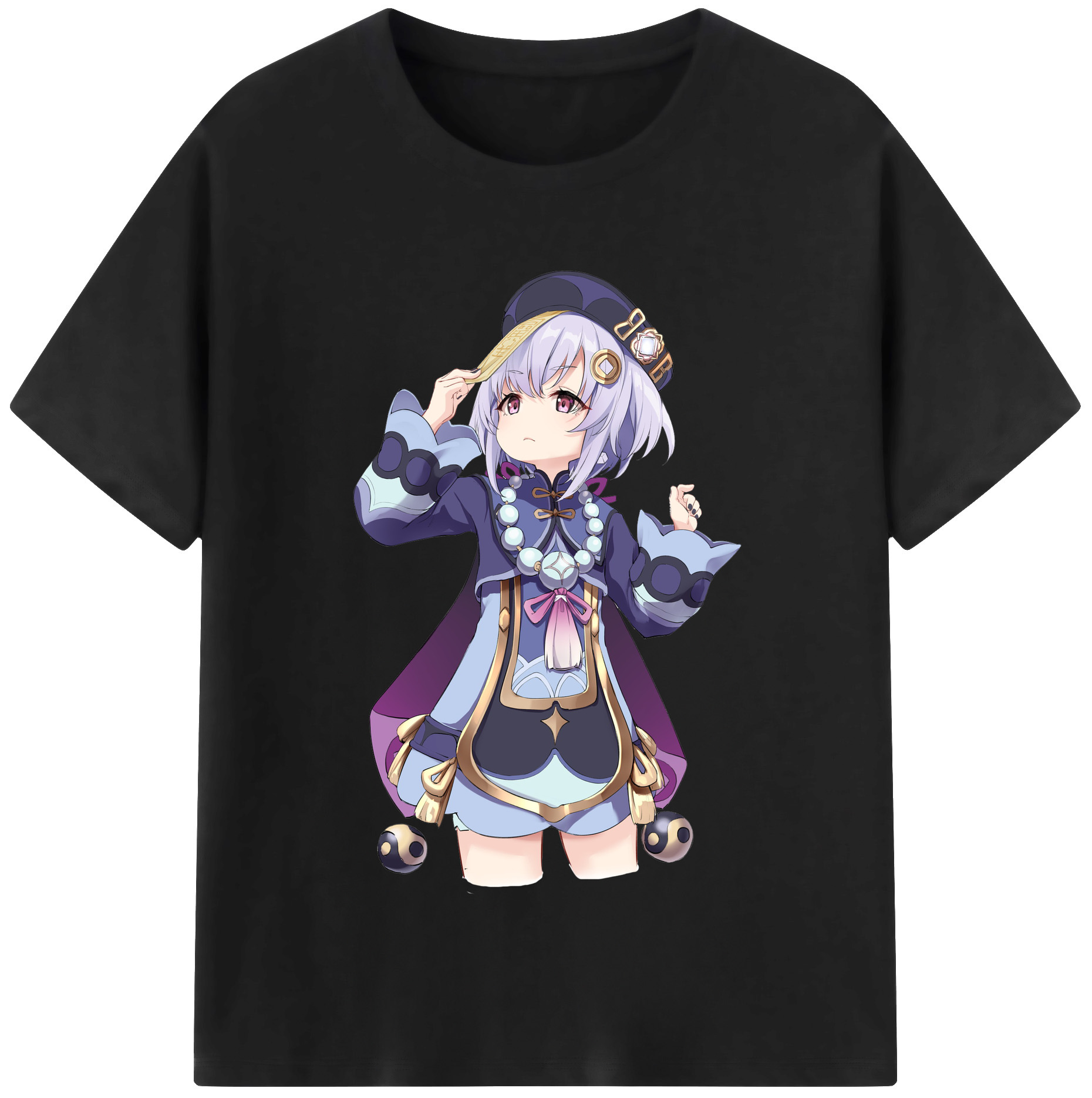 げんし神 七七 なな  genshin Nana レディースカジュアルプリントTシャツ（綿100％）
