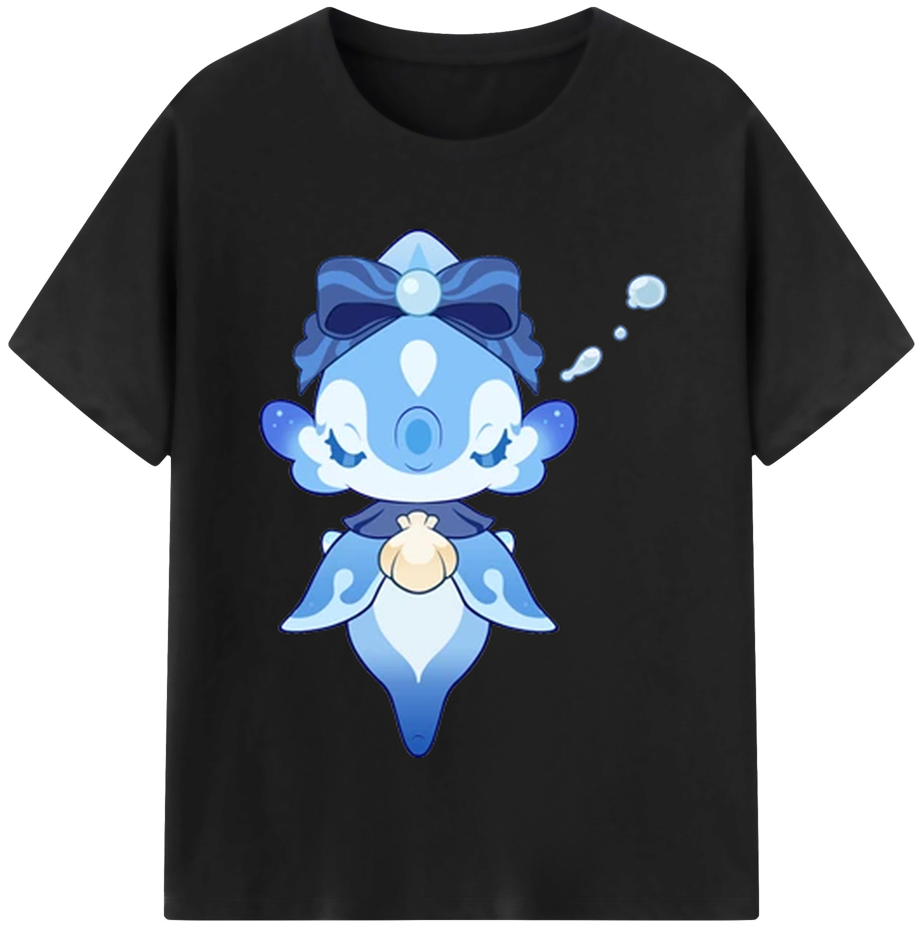 げんし神 フリーナ genshin Furina レディースカジュアルプリントTシャツ（綿100％）