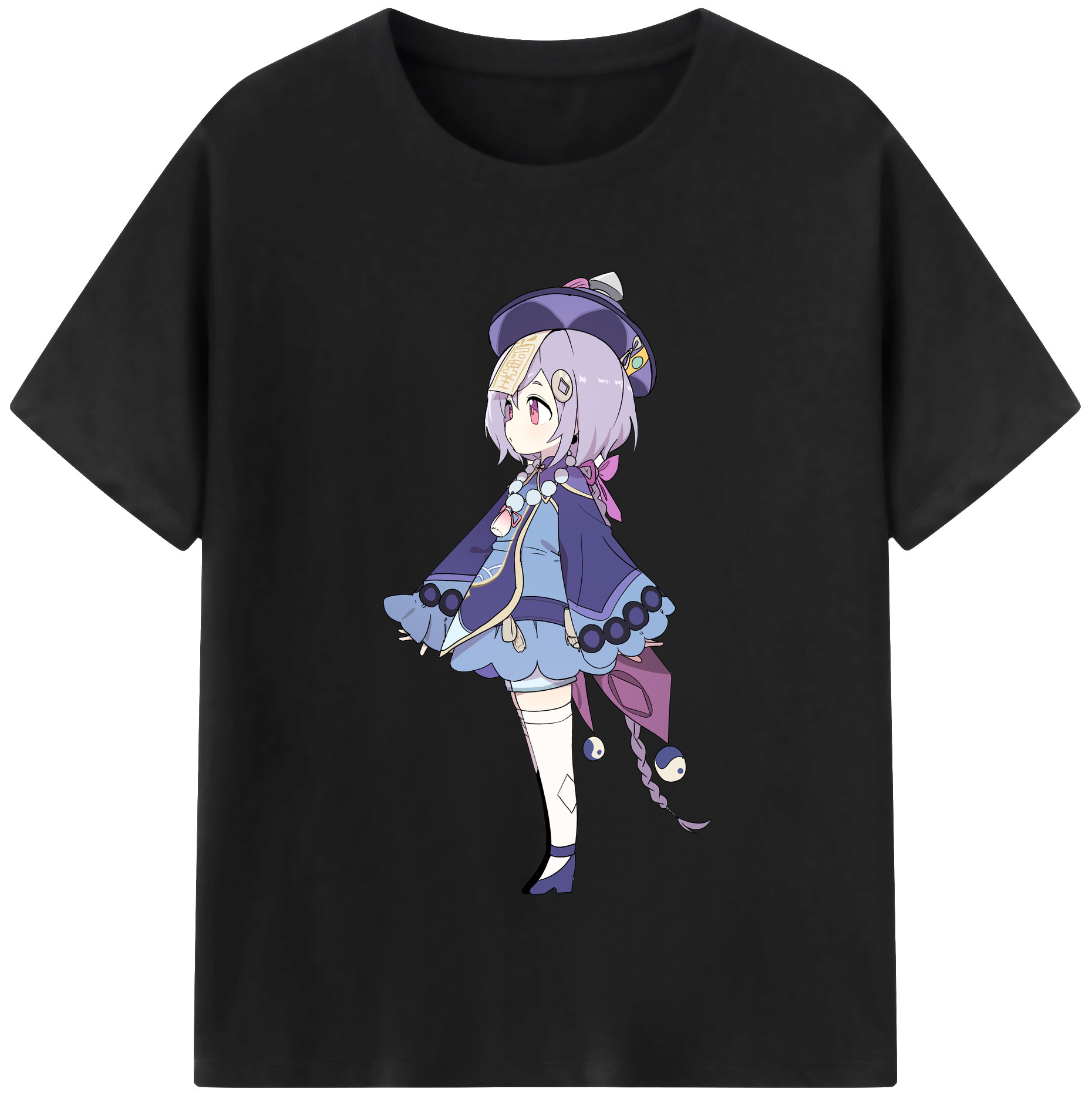 げんし神 七七 なな  genshin Nana レディースカジュアルプリントTシャツ（綿100％）