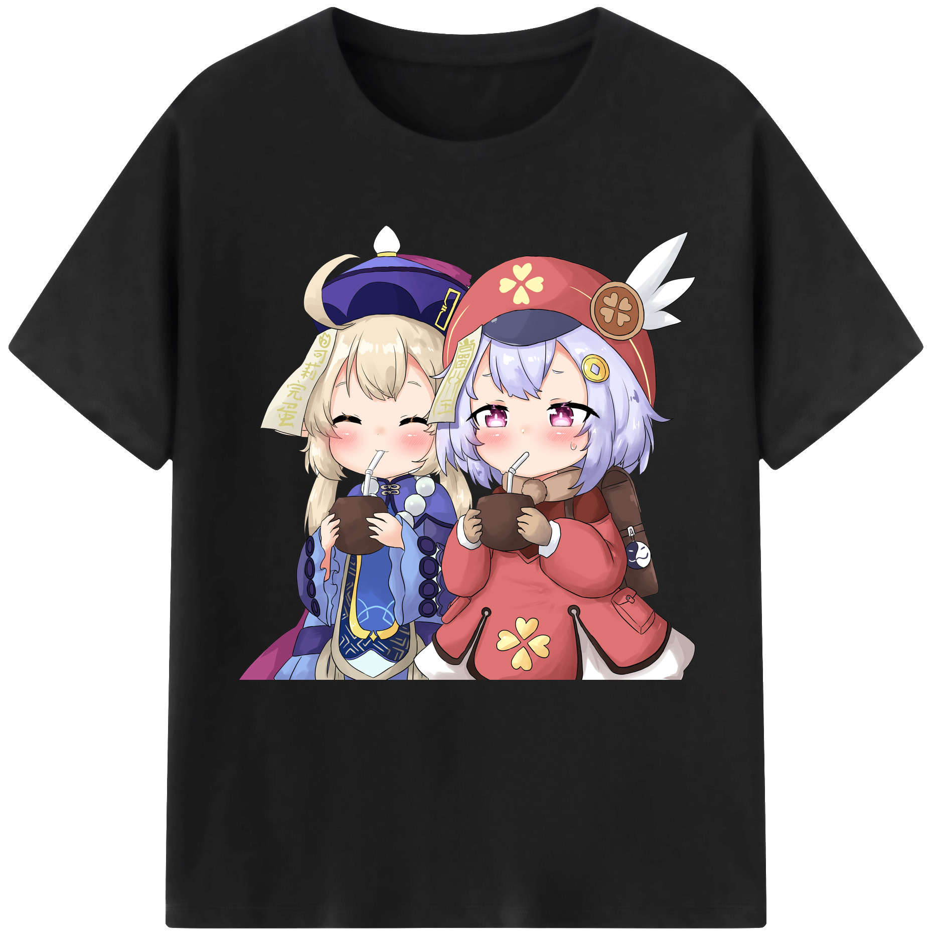 げんし神 七七 なな  genshin Nana レディースカジュアルプリントTシャツ（綿100％）
