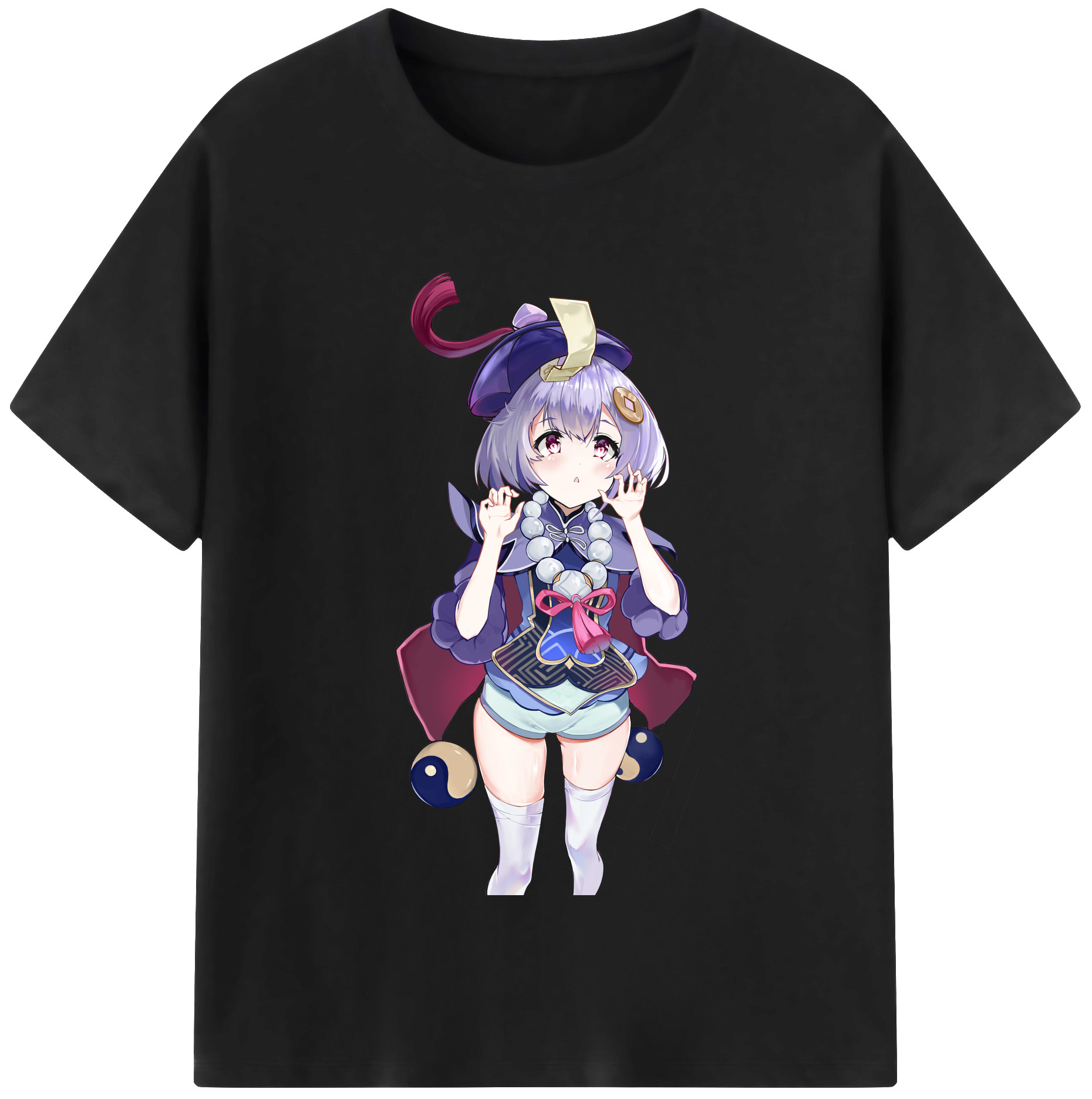 げんし神 七七 なな  genshin Nana レディースカジュアルプリントTシャツ（綿100％）