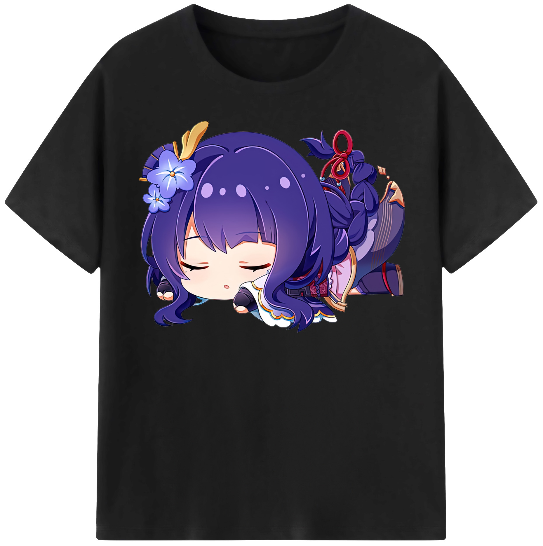 げんし神 雷電将軍 らいでんしょうぐん genshin Raiden Shogun レディースカジュアルプリントTシャツ（綿100％）
