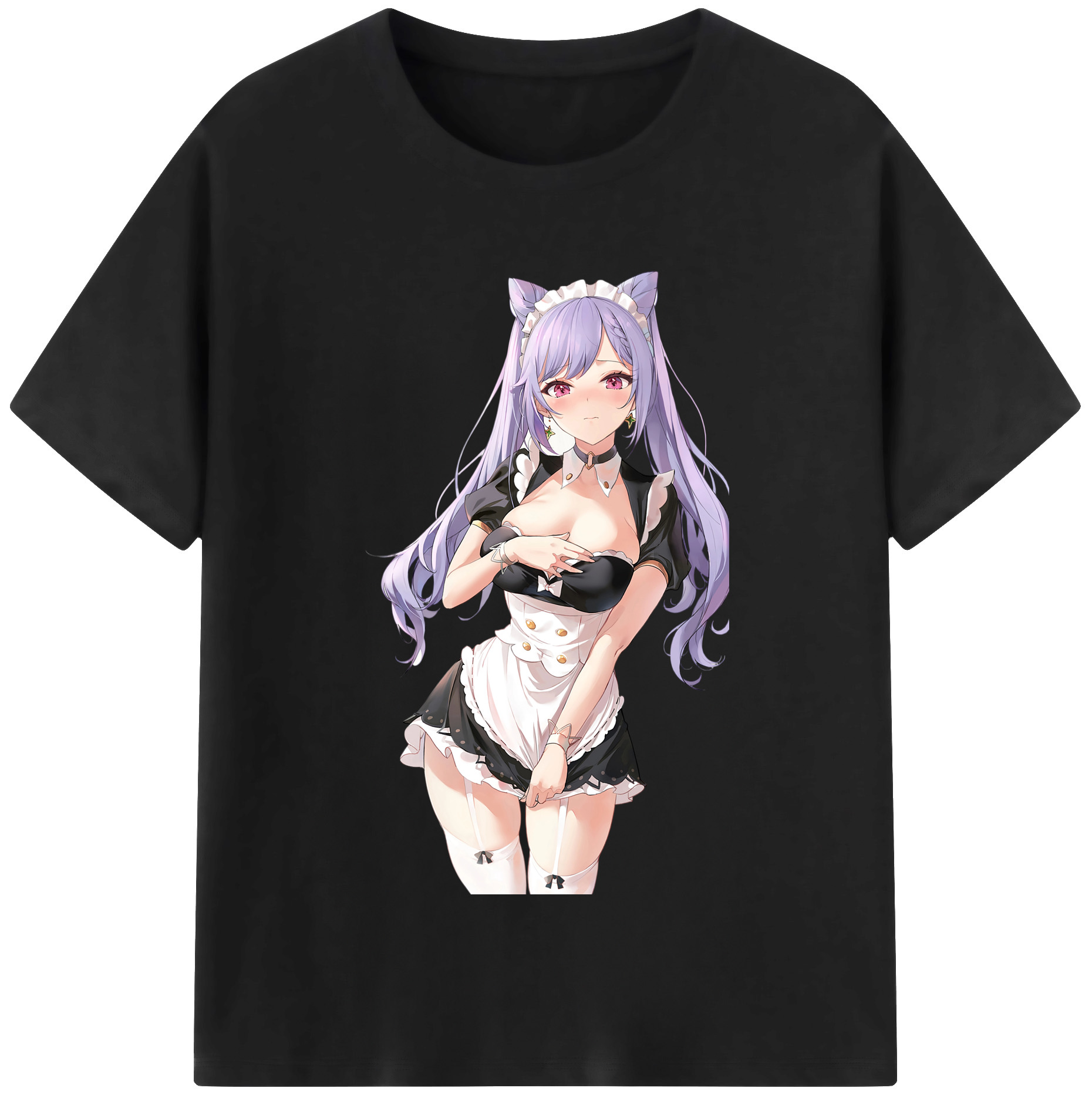 げんし神 刻晴 こくせい genshin Kokusei レディースカジュアルプリントTシャツ（綿100％）