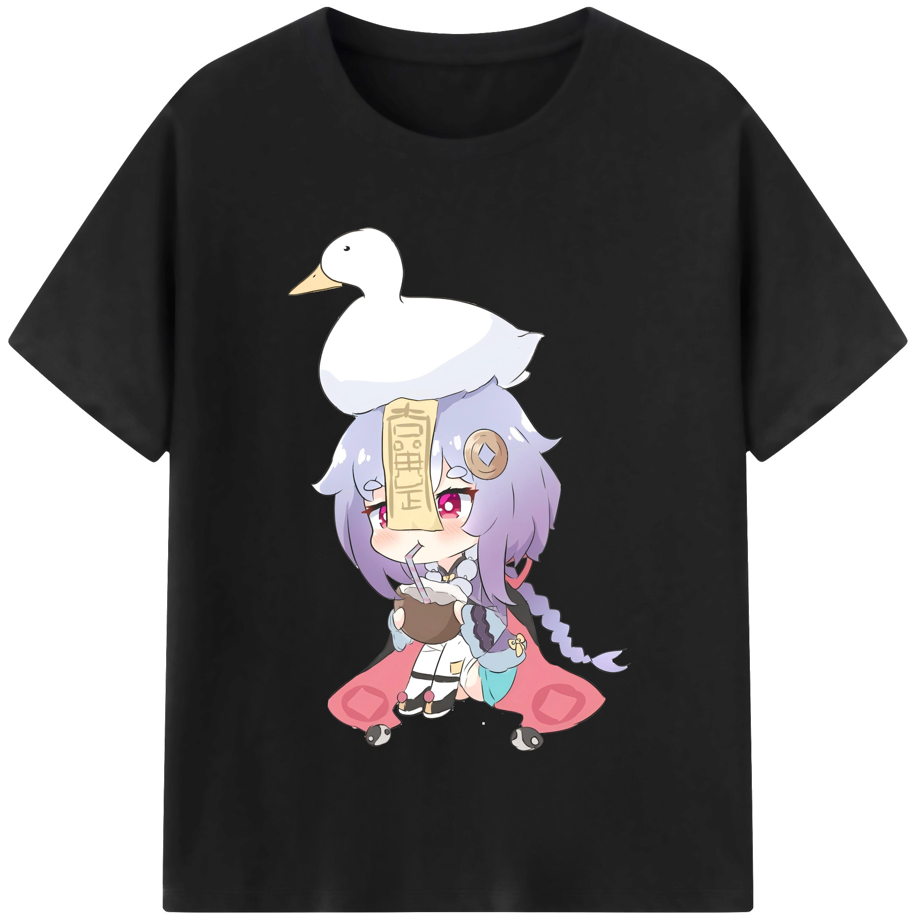 げんし神 七七 なな  genshin Nana レディースカジュアルプリントTシャツ（綿100％）