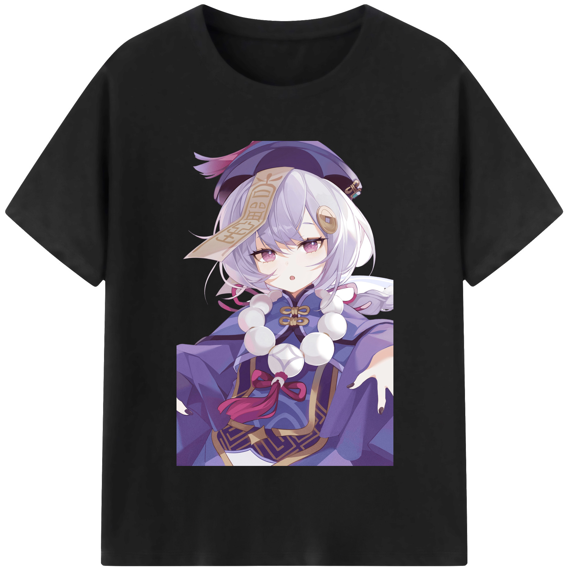 げんし神 七七 なな  genshin Nana レディースカジュアルプリントTシャツ（綿100％）