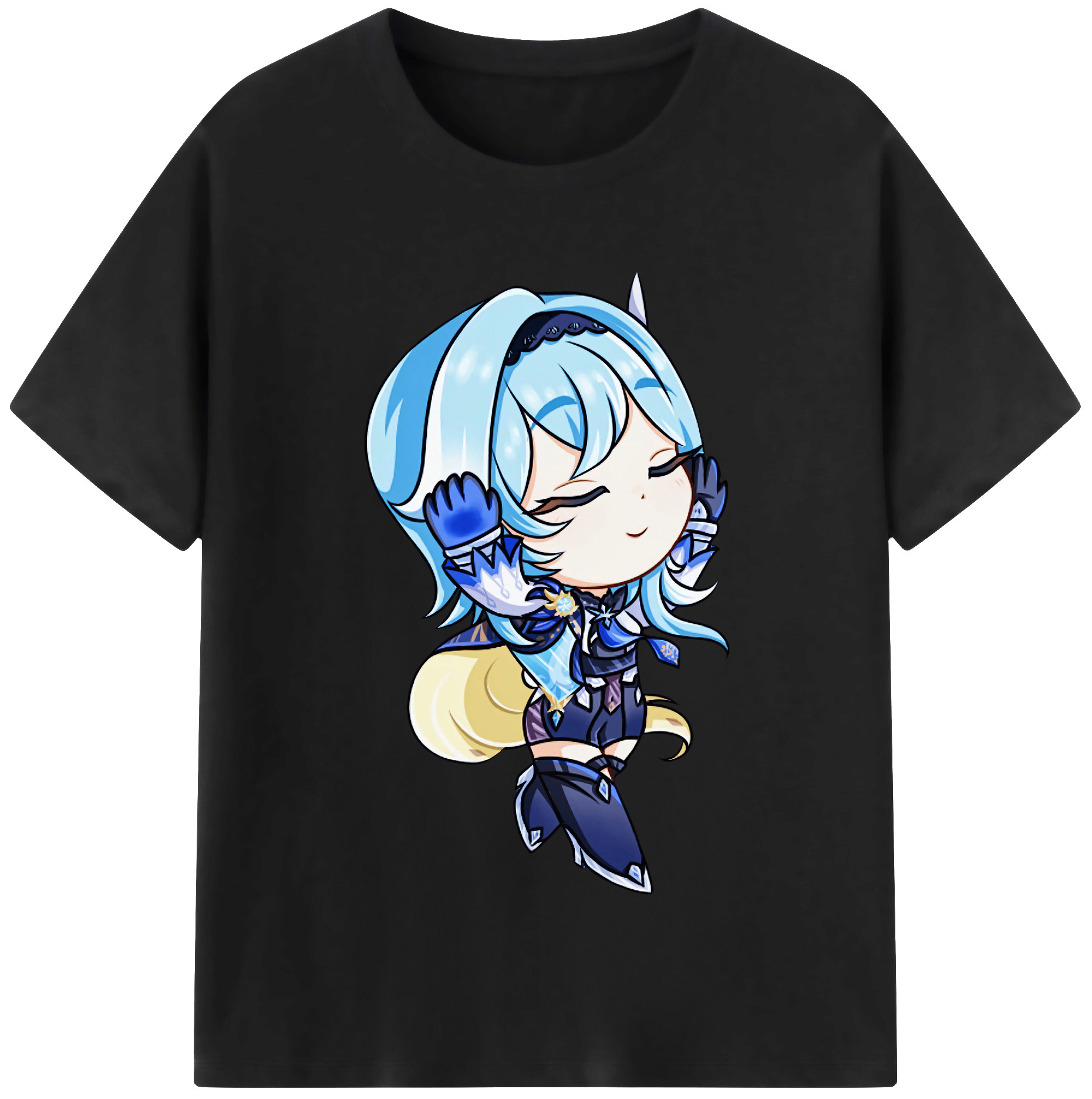 げんし神 优菈 ゆうら genshin Yūra レディースカジュアルプリントTシャツ（綿100％）