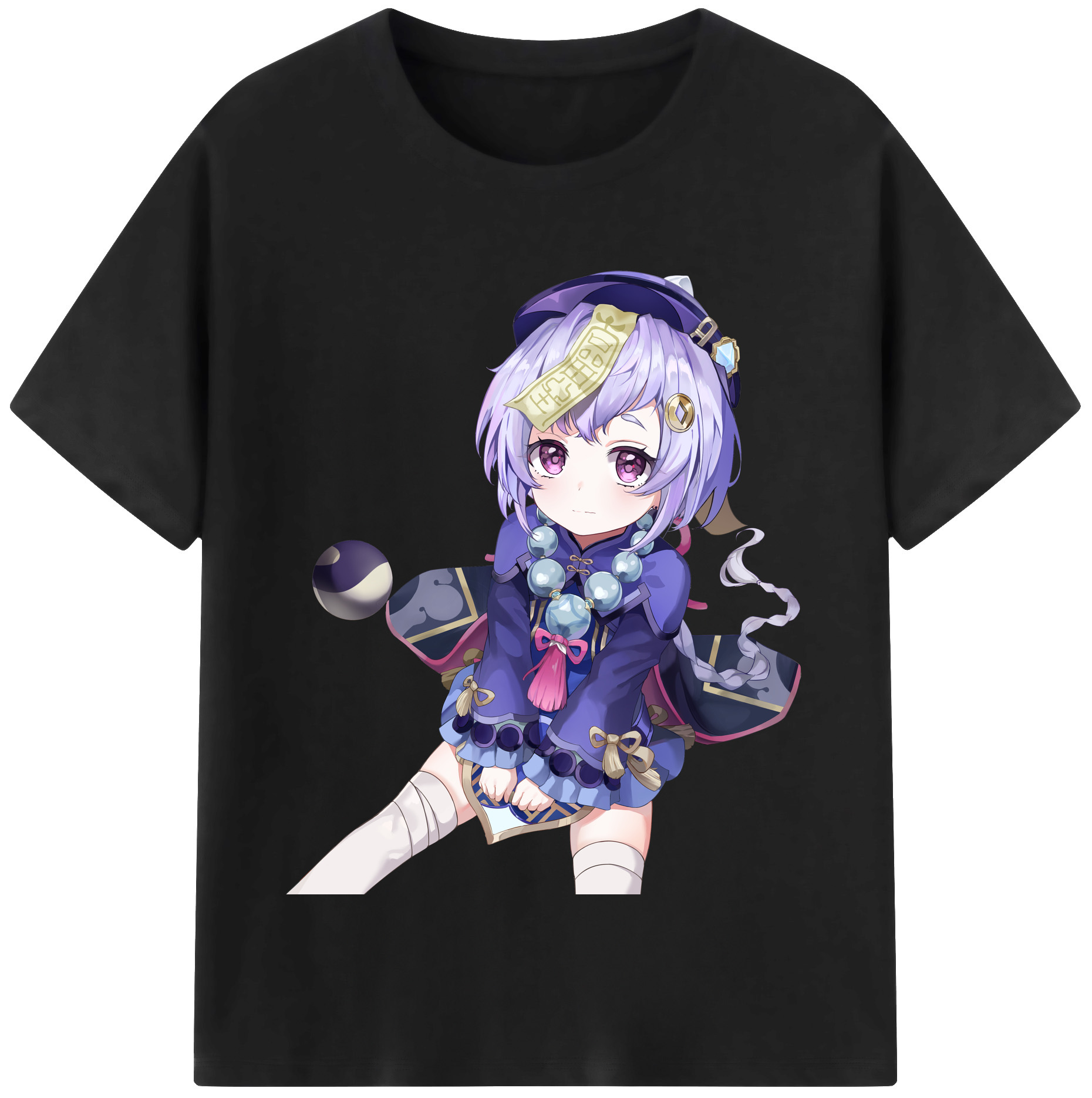 げんし神 七七 なな  genshin Nana レディースカジュアルプリントTシャツ（綿100％）