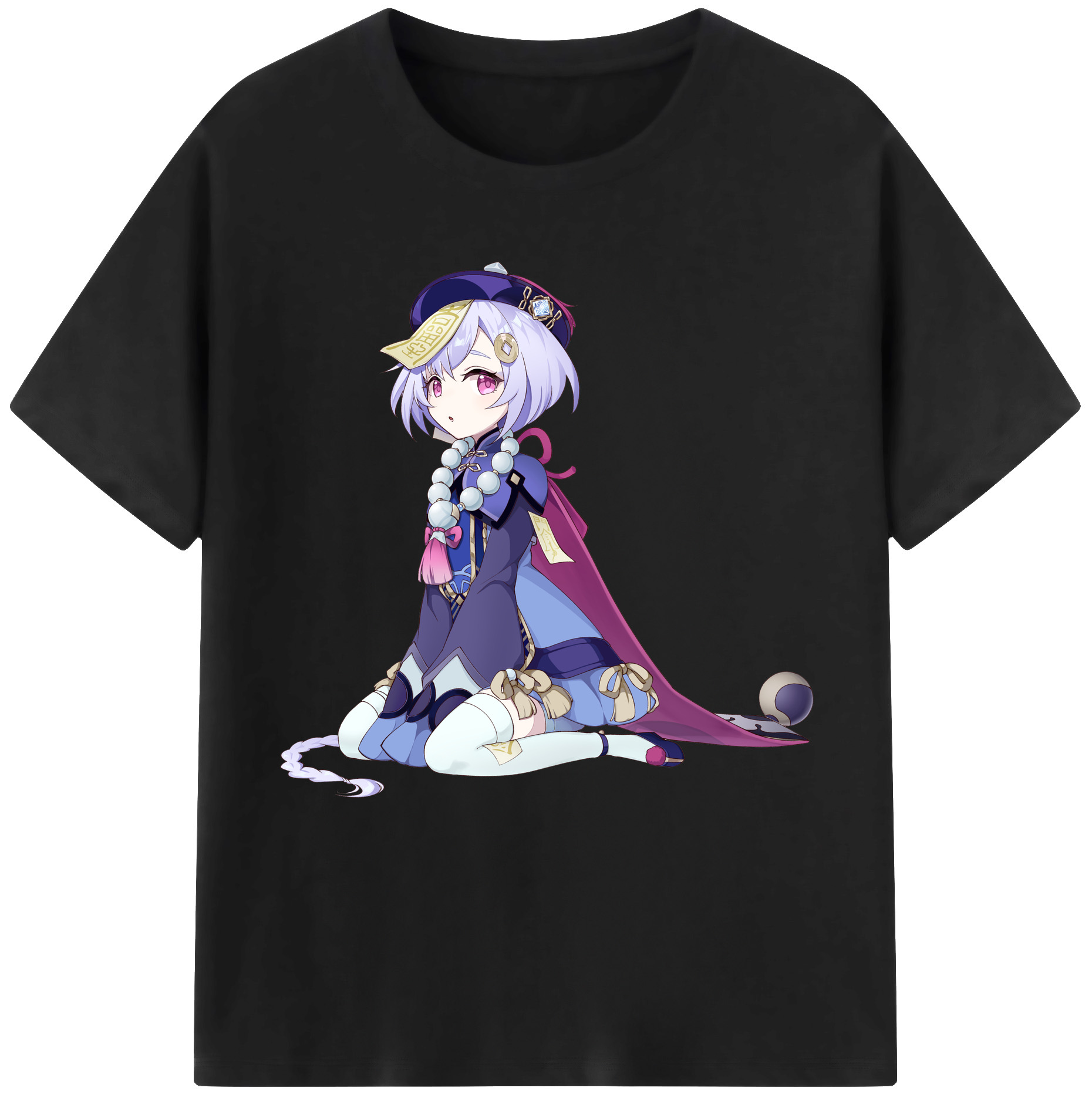 げんし神 七七 なな  genshin Nana レディースカジュアルプリントTシャツ（綿100％）