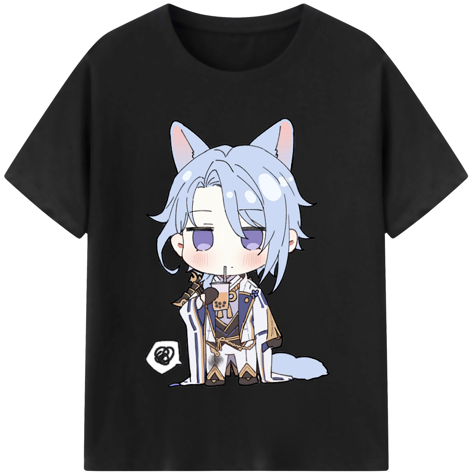 げんし神 神里綾人 かみさとあやと genshin Kamisato Ayato レディースカジュアルプリントTシャツ（綿100％）