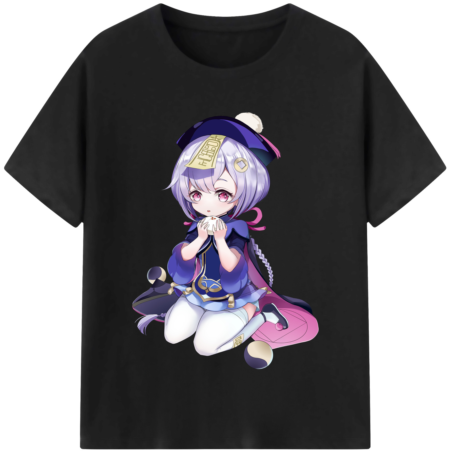 げんし神 七七 なな  genshin Nana レディースカジュアルプリントTシャツ（綿100％）