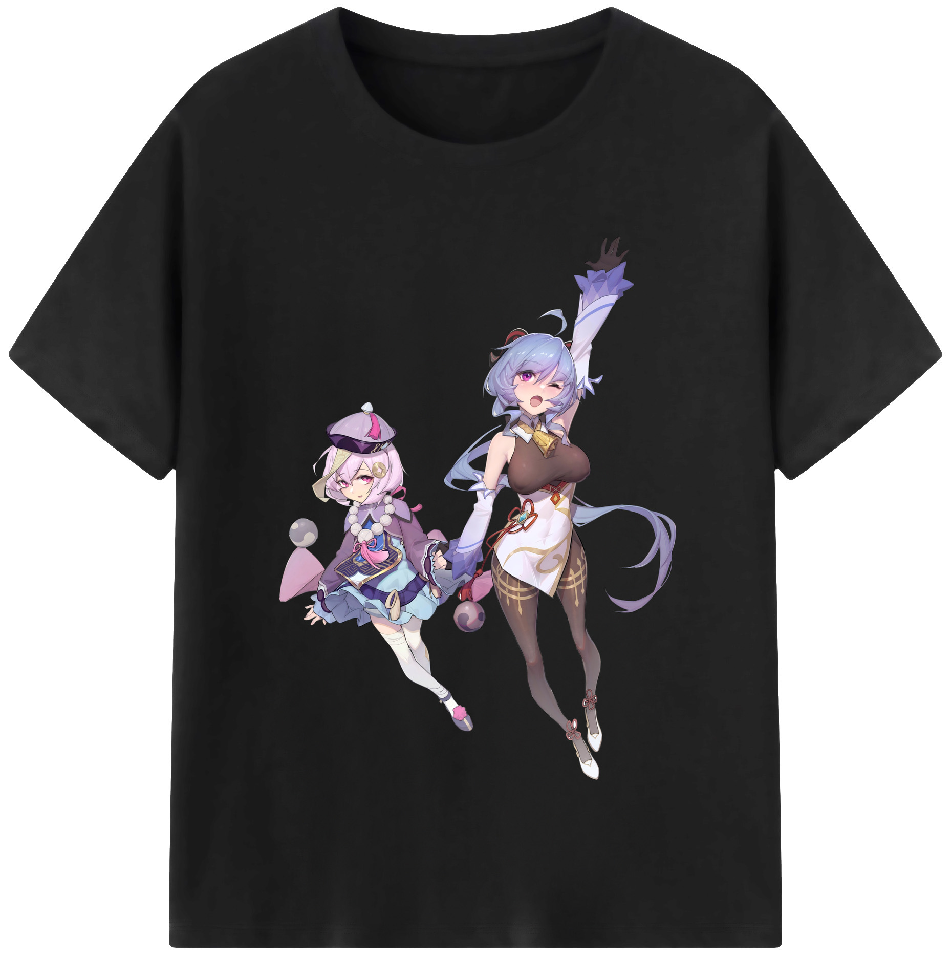 げんし神 七七 なな  genshin Nana レディースカジュアルプリントTシャツ（綿100％）