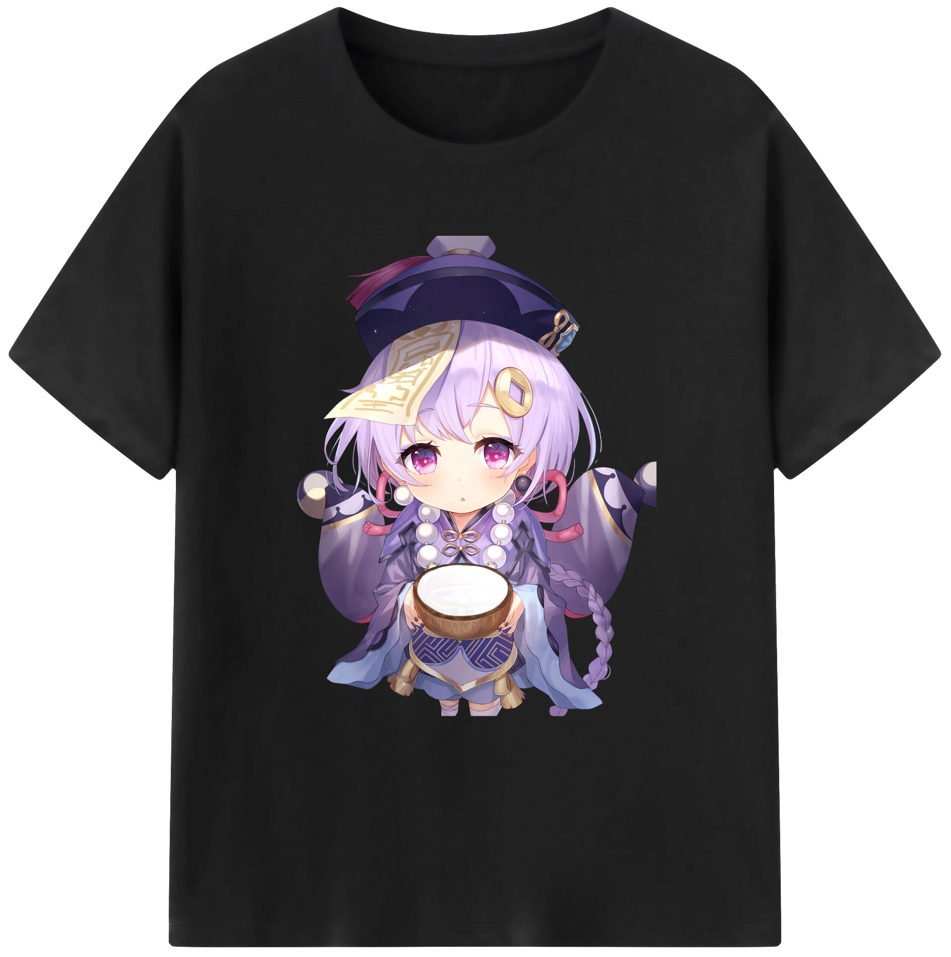 げんし神 七七 なな  genshin Nana レディースカジュアルプリントTシャツ（綿100％）