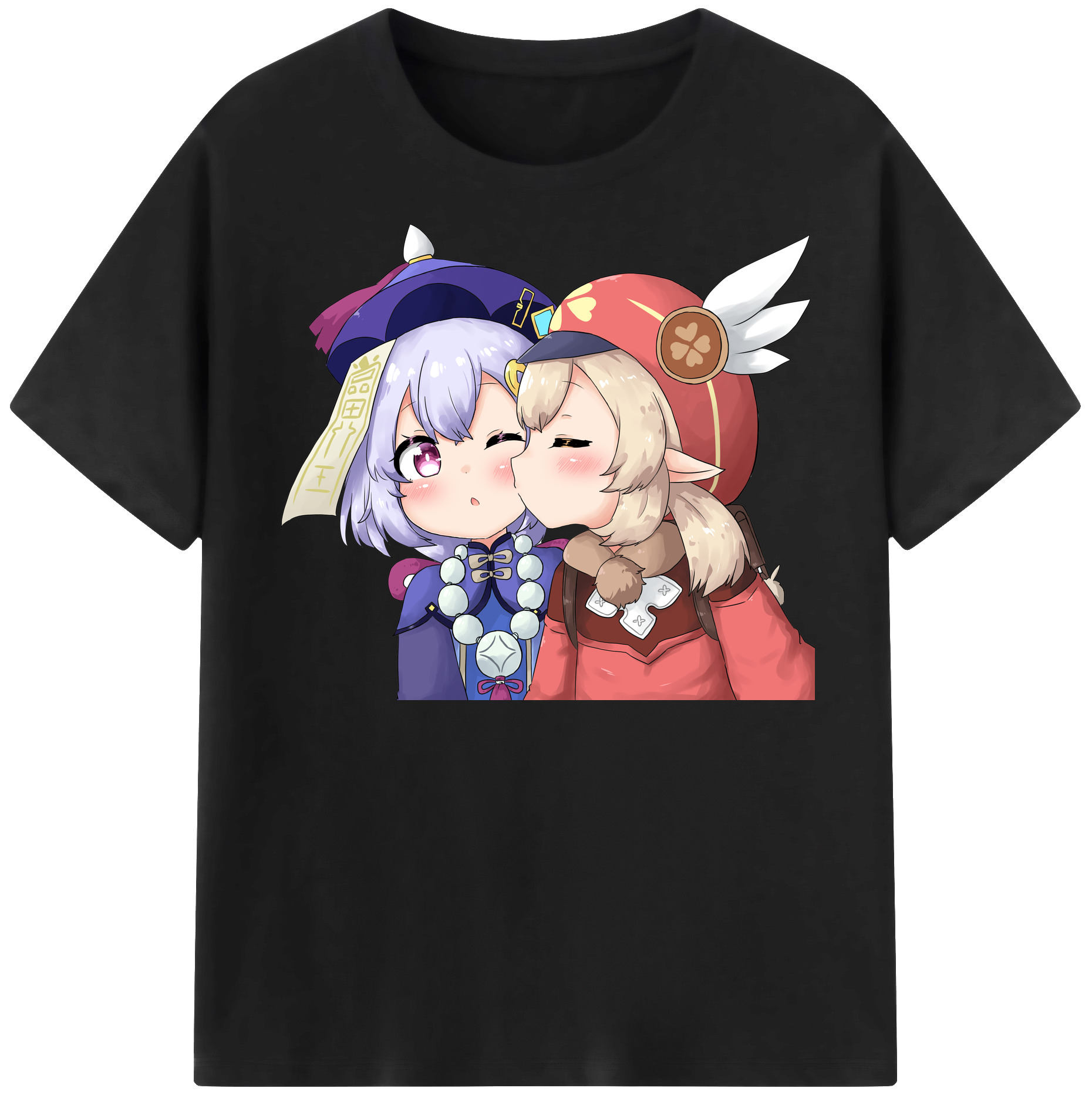 げんし神 七七 なな  genshin Nana レディースカジュアルプリントTシャツ（綿100％）