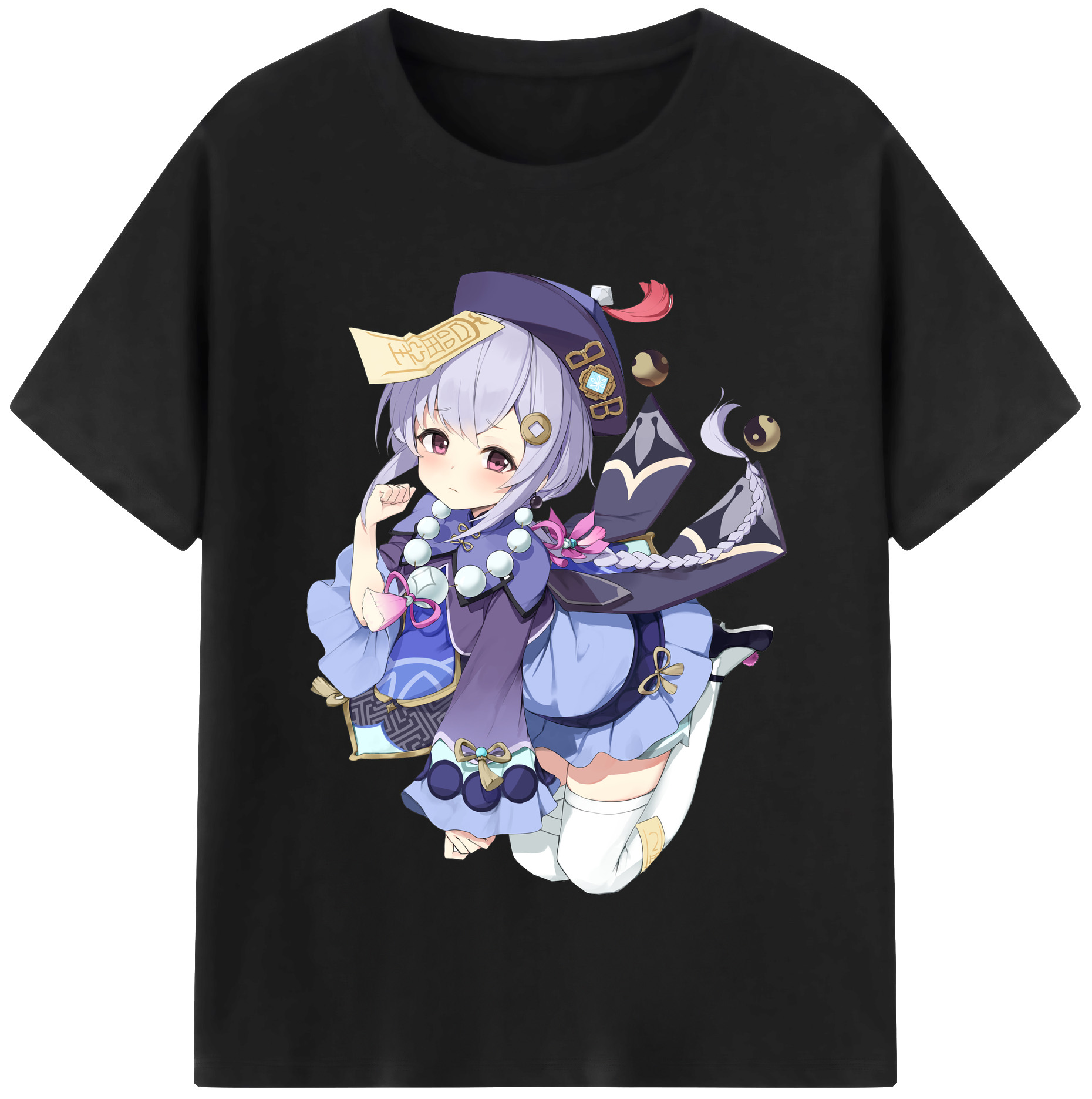 げんし神 七七 なな  genshin Nana レディースカジュアルプリントTシャツ（綿100％）