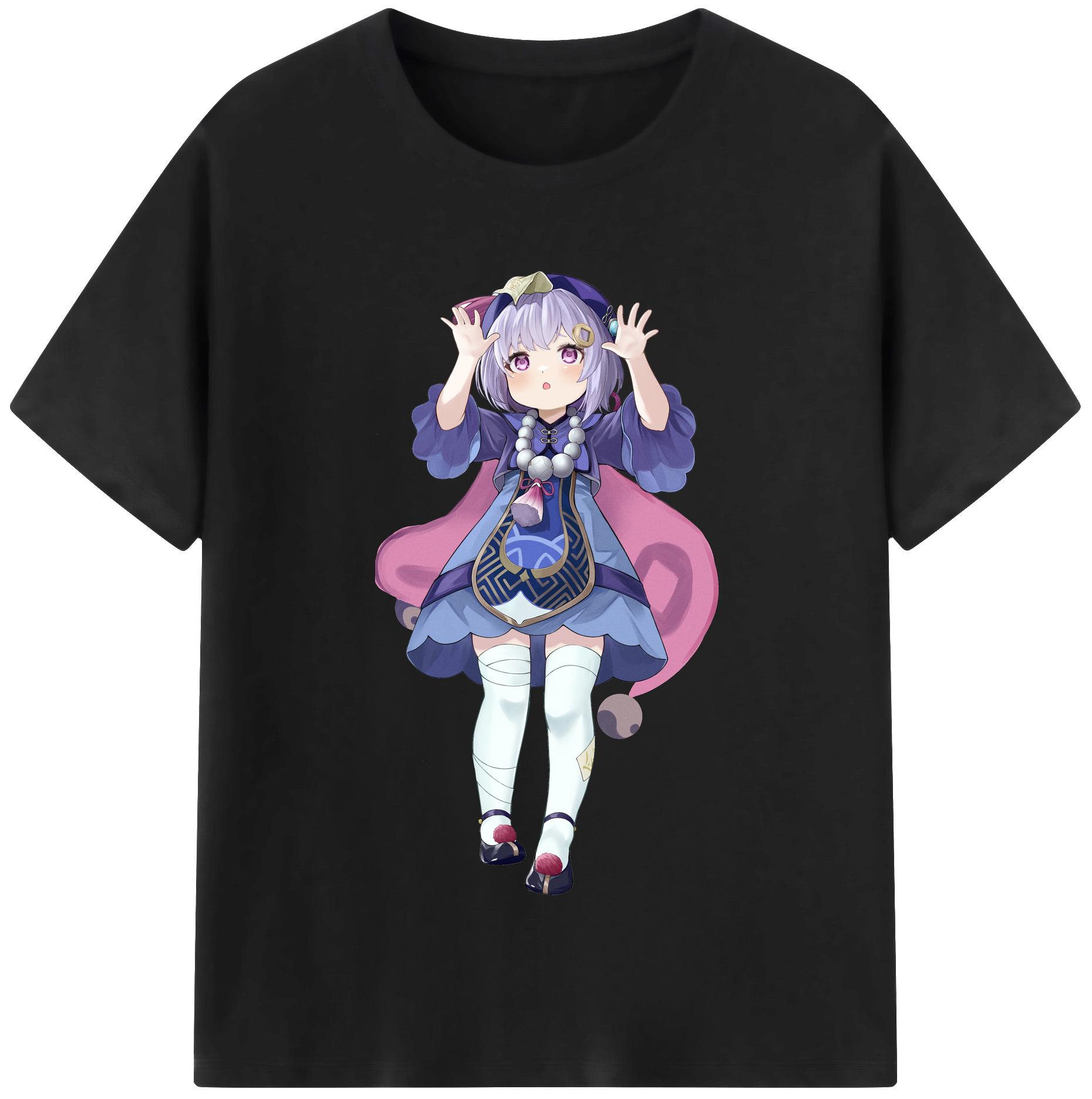げんし神 七七 なな  genshin Nana レディースカジュアルプリントTシャツ（綿100％）