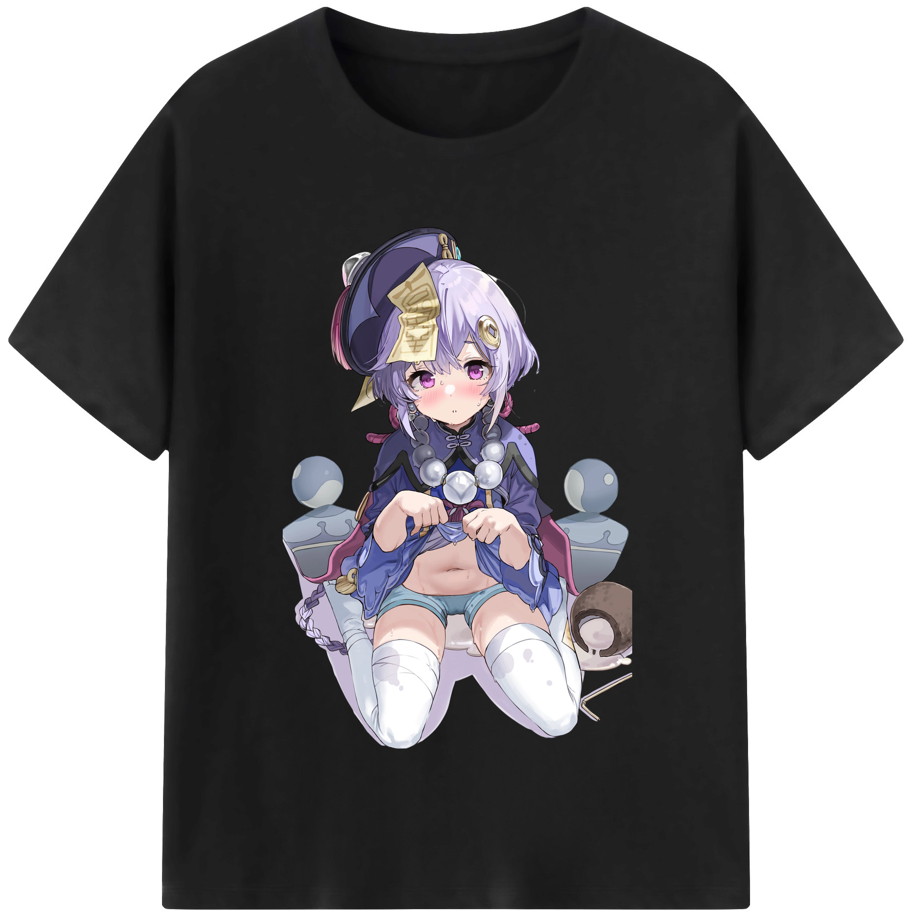 げんし神 七七 なな  genshin Nana レディースカジュアルプリントTシャツ（綿100％）